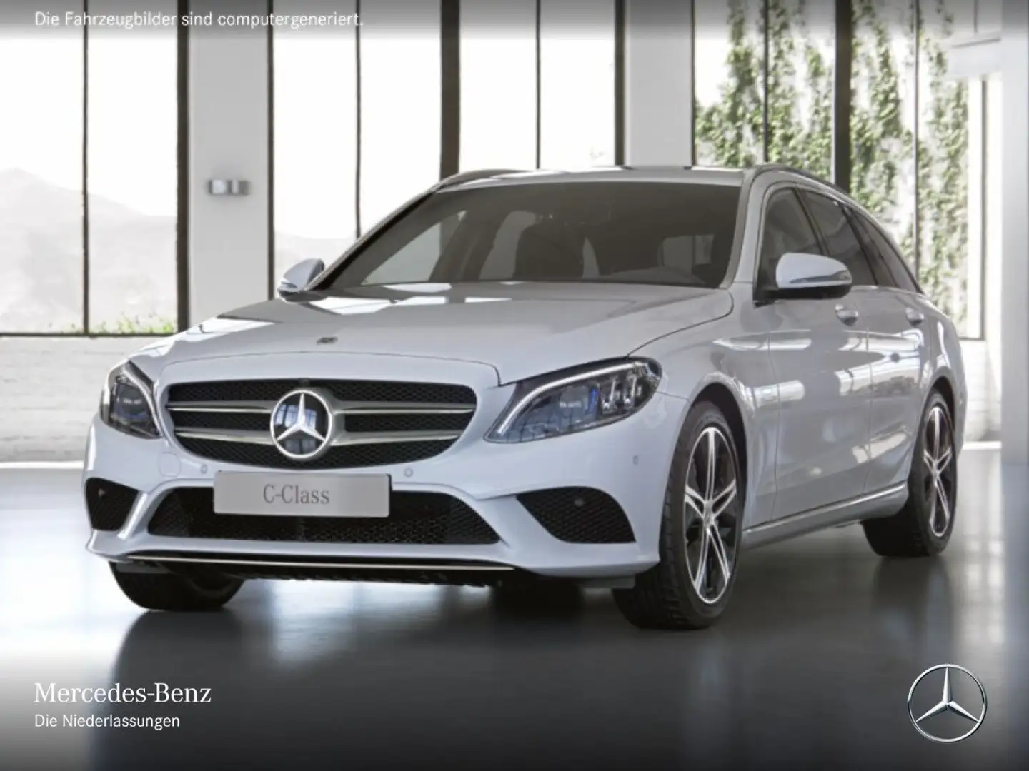 Mercedes-Benz C 300 e T AVANTG+360+MULTIBEAM+BURMESTER+SPUR+TOTW Blanc - 2