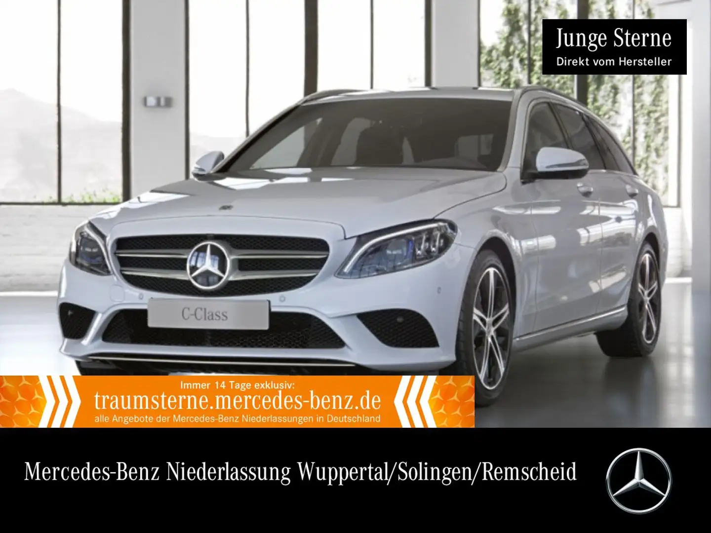 Mercedes-Benz C 300 e T AVANTG+360+MULTIBEAM+BURMESTER+SPUR+TOTW Weiß - 1