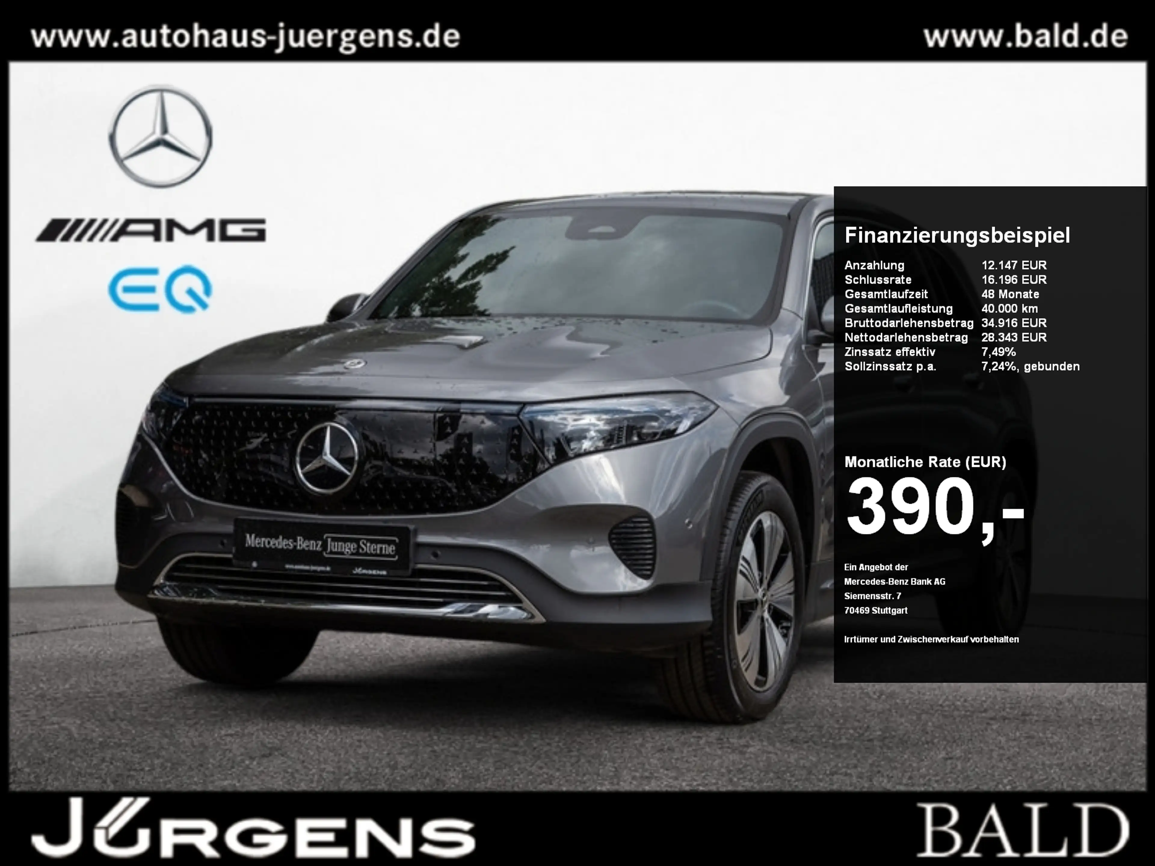 Mercedes-Benz EQB 250 + Progressive/LED/Cam/Distr/7Sitzer/SHZ