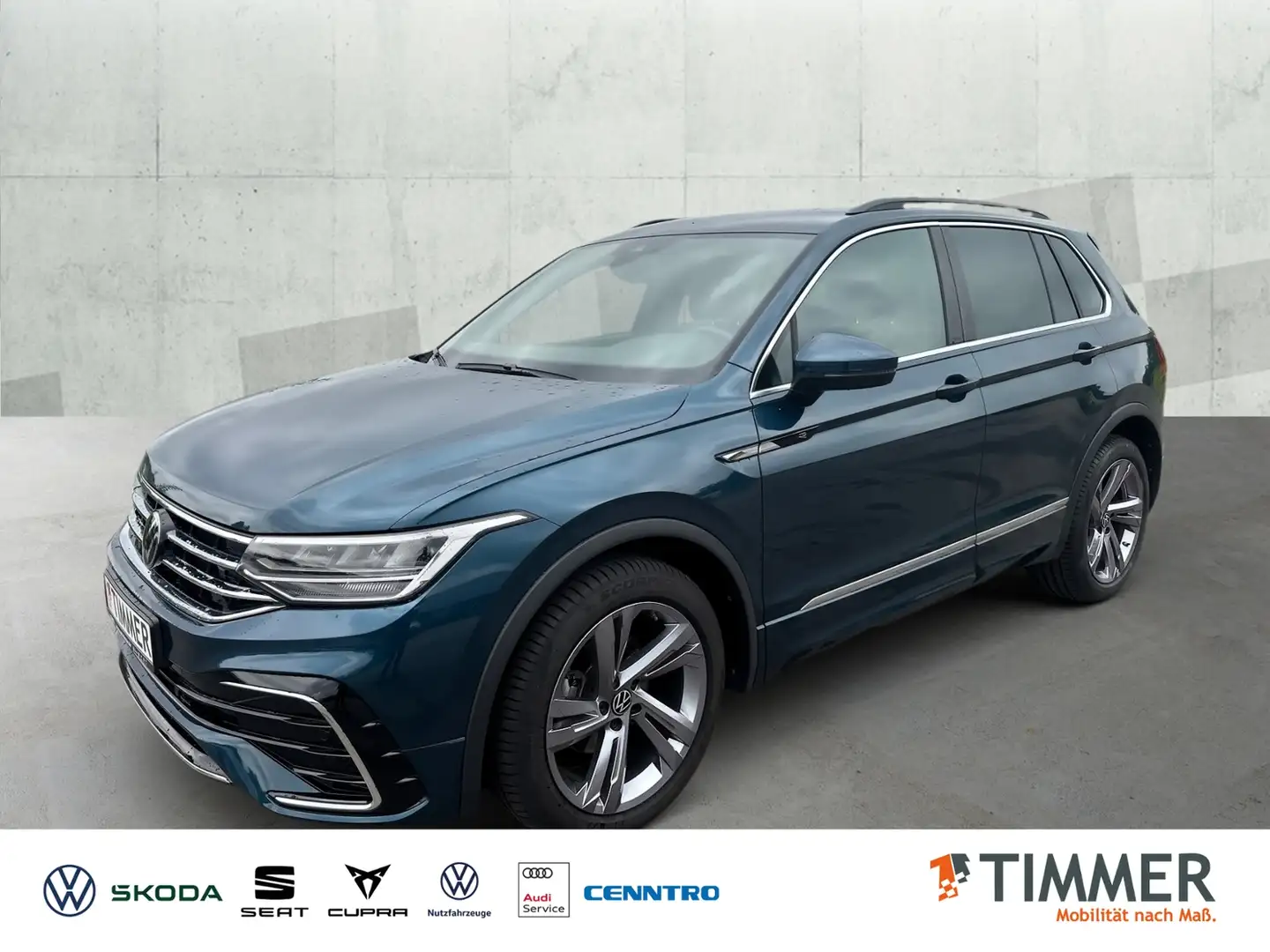 Volkswagen Tiguan 2.0 TDI DSG R-LINE *AHK *TRAVEL *LED *RKAM * Blau - 1