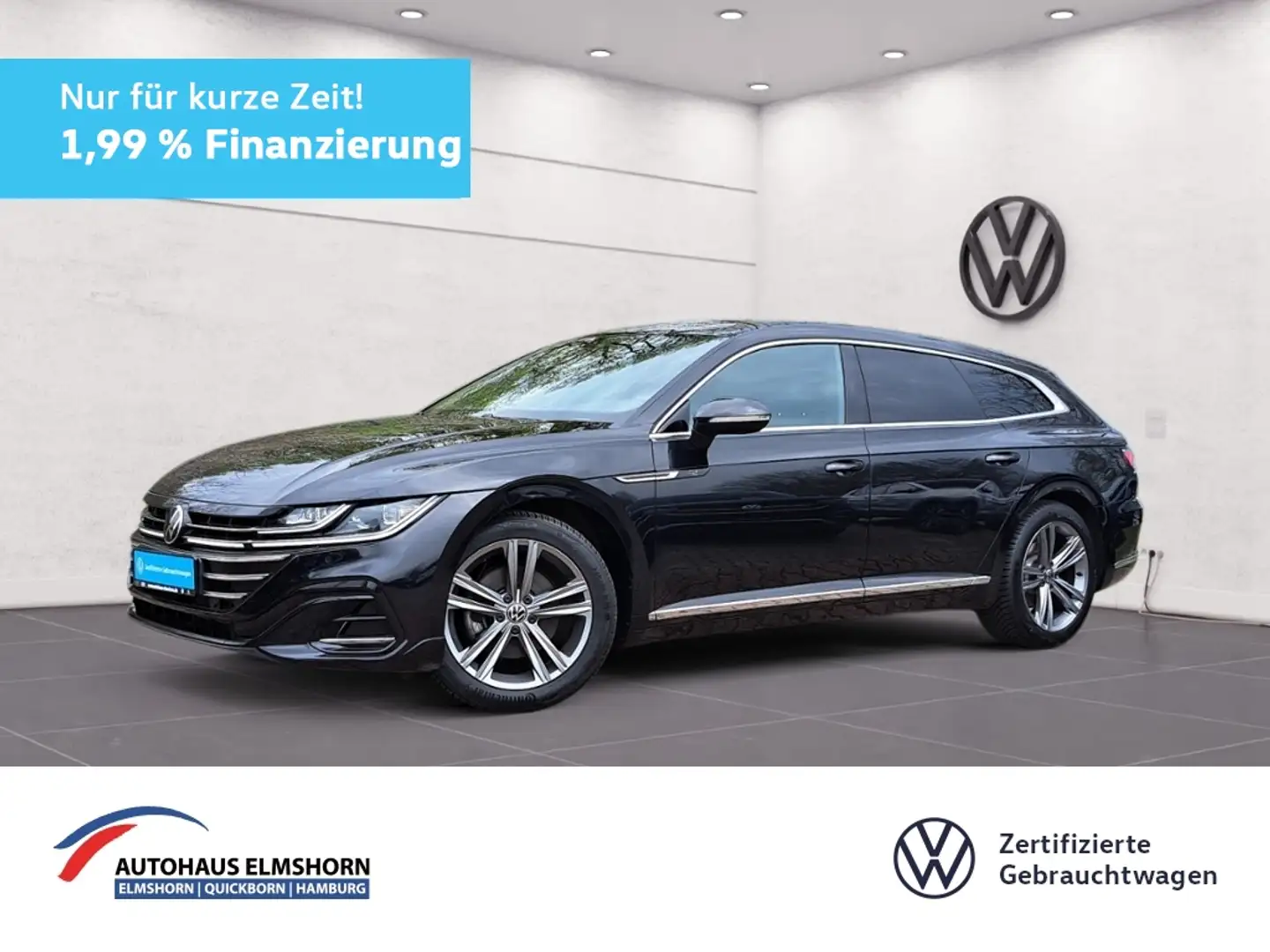 Volkswagen Arteon Shooting Brake R-Line 2.0 TSI DSG AHK NAV LED APP Schwarz - 1