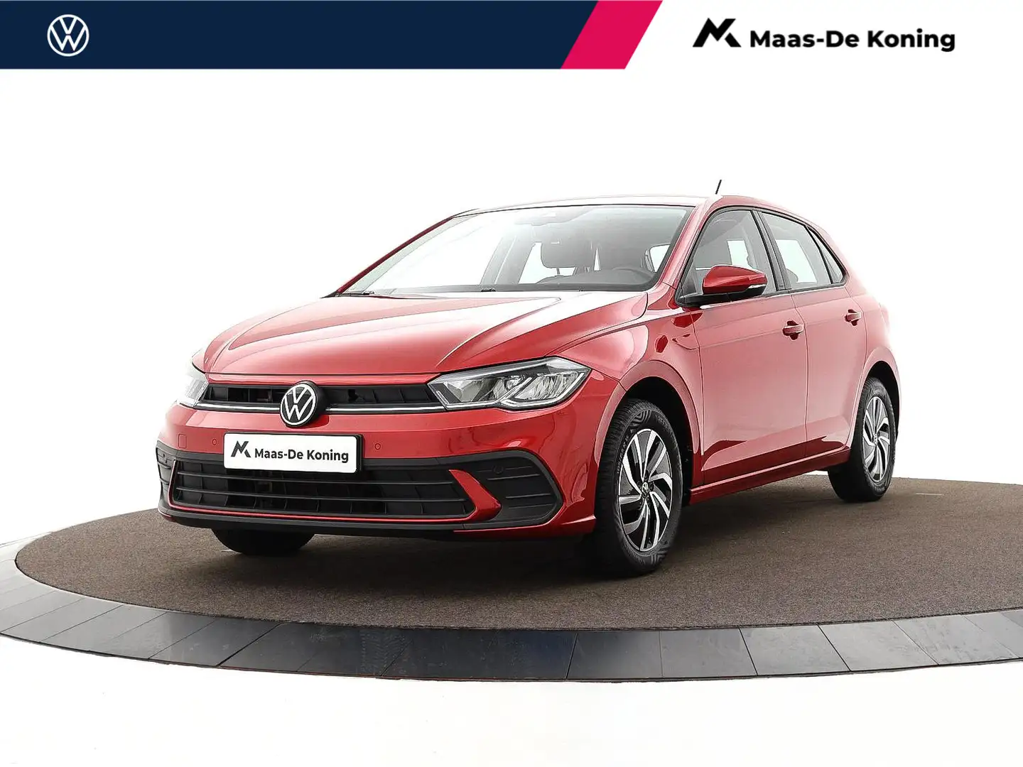 Volkswagen Polo 1.0 TSI 95pk Life · Apple/Android Car Play · P-Sen Rood - 1