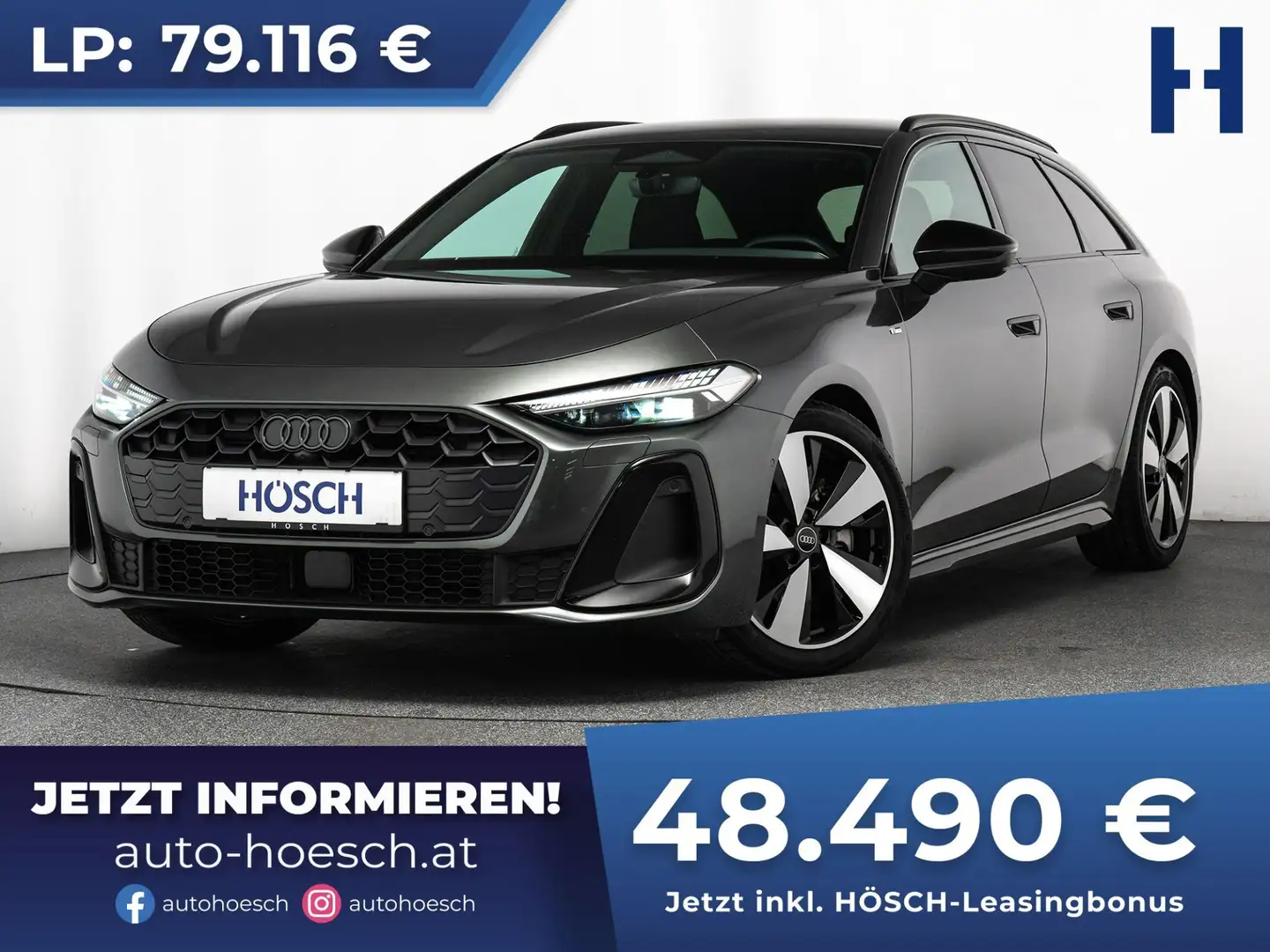 Audi A5 Avant TFSI 2xS-LINE BLACK MEGADEAL -39% Grau - 1