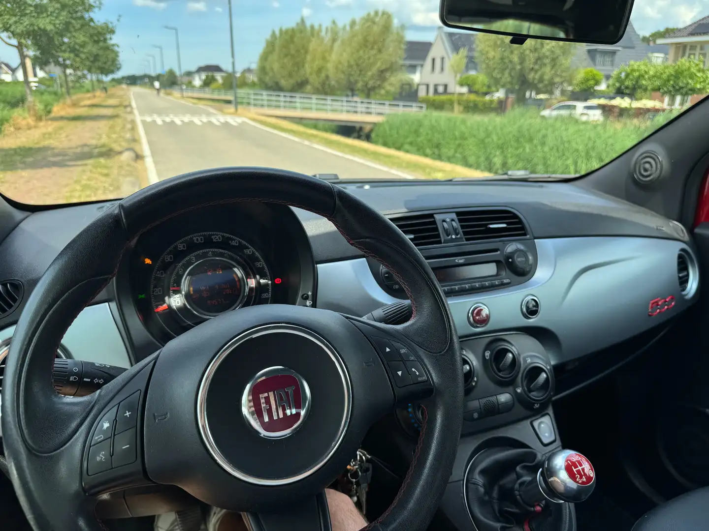 Fiat 500 500 0.9 TwinAir T 500S Rood - 1