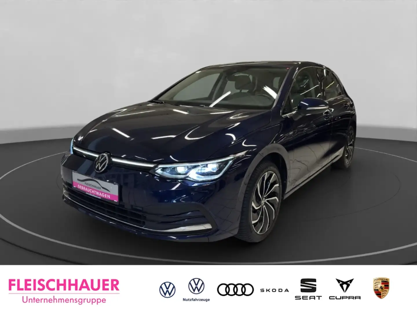 Volkswagen Golf VIII Style 1.5 TSI Matrix+ACC+Stdhzg+VC+Telefon Blau - 1