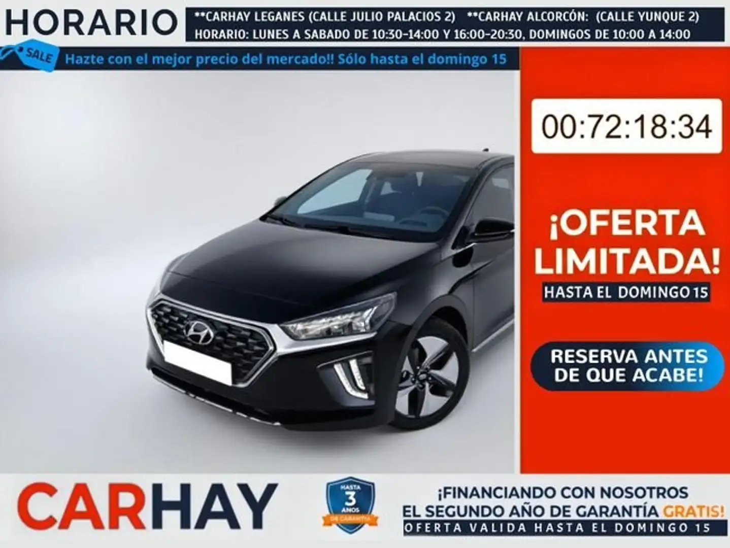 Hyundai IONIQ HEV 1.6 GDI Tecno Negro - 1