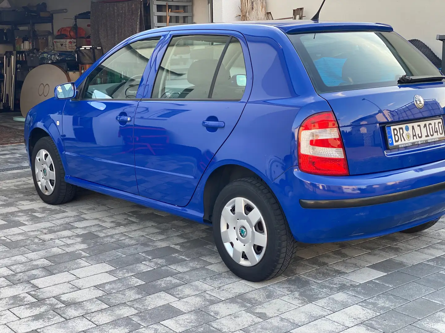 Skoda Fabia 1,4 STANDHZG,KLIMA,EL.FH,1.HAND,NR,SCHECKHEFT VOLL Blau - 2