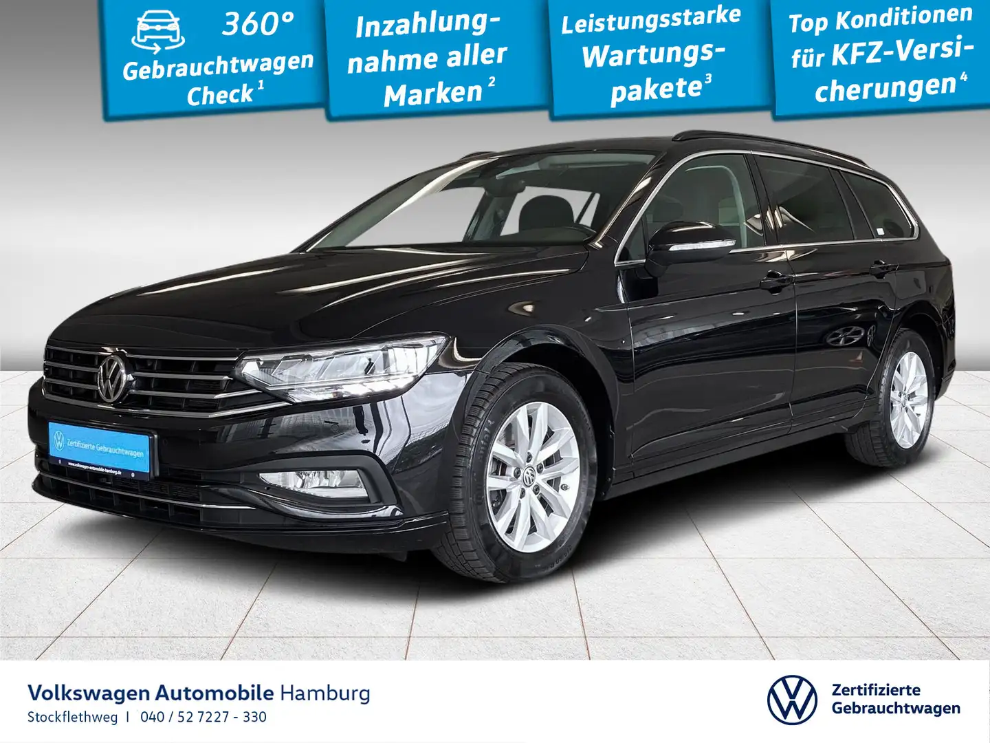 Volkswagen Passat Variant 1.5 TSI Business DSG AHK Navi LED Noir - 1