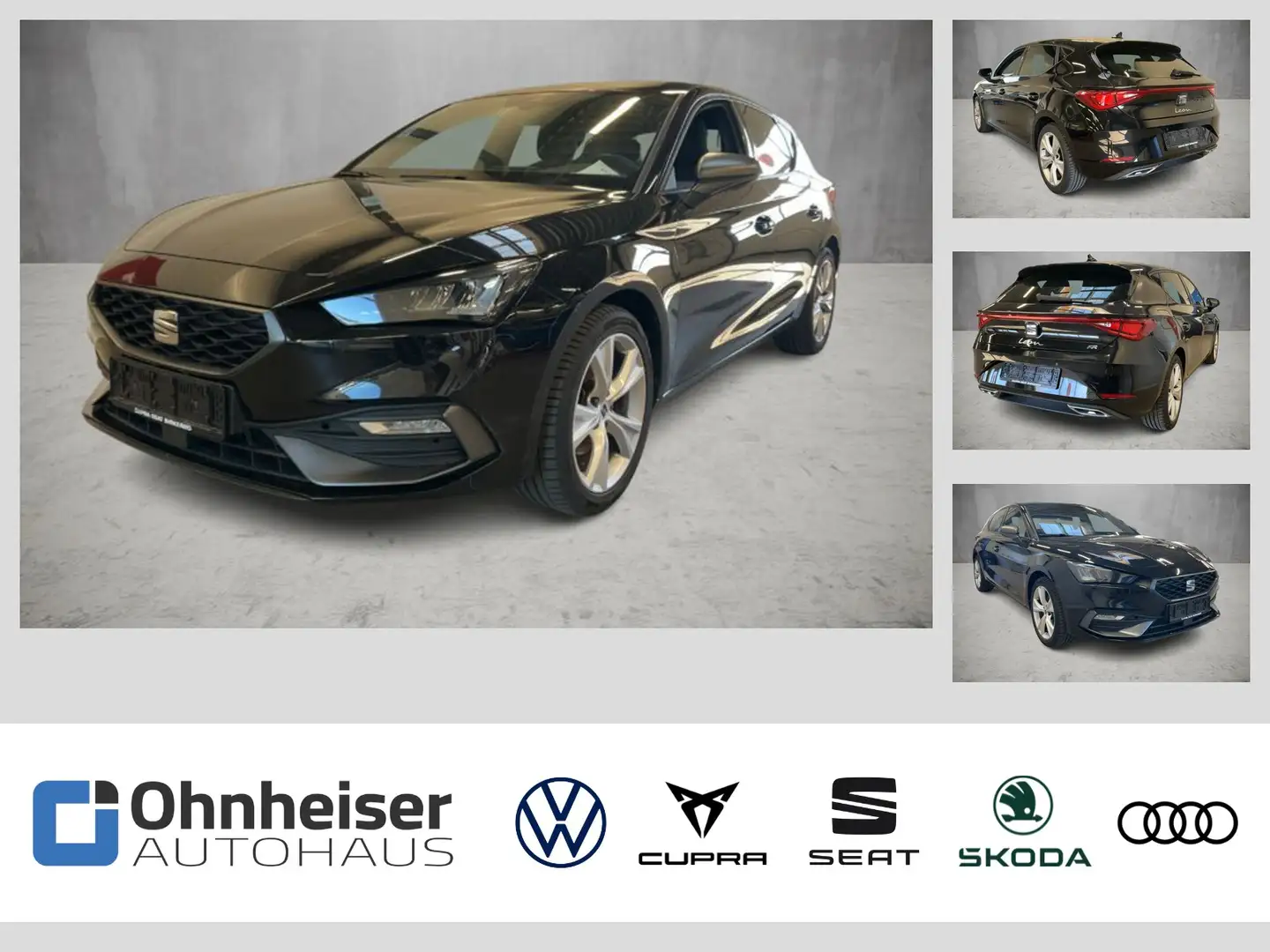 SEAT Leon 1.5 eTSI FR DSG*NAVI*SHZ*PDC*CLIMATRONIC Schwarz - 1