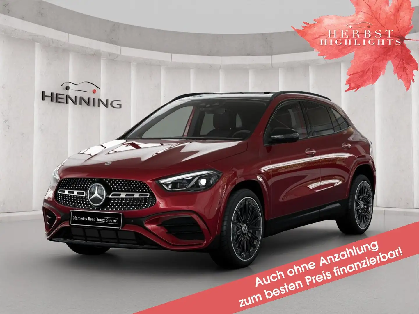 Mercedes-Benz GLA 250 AMG 4M Prem+ Pano Burm Distr AHK HUD 20" Rouge - 1