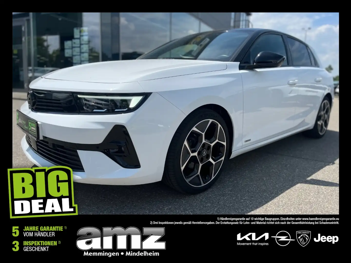 Opel Astra 1.2 Turbo Ultimate *Pano-Dach*Navi*Sitzheiz Biały - 1