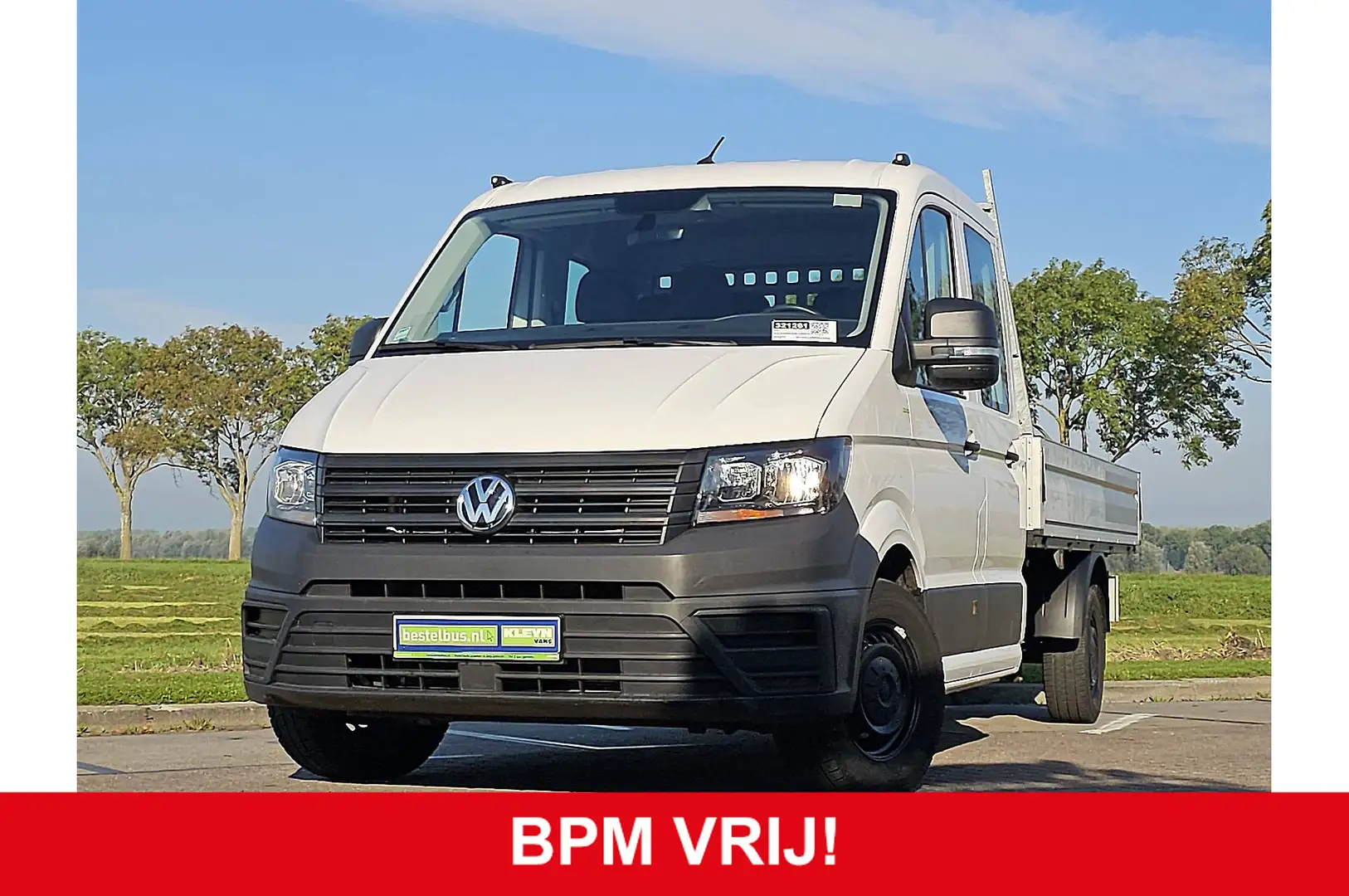 Volkswagen Crafter 35 2.0 DC L4 Open-Laadbak Trekhaak 140Pk Euro6 Air Wit - 2