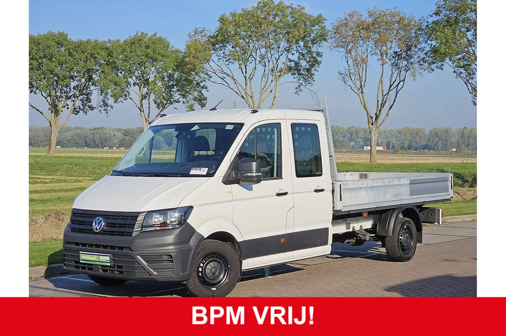Volkswagen Crafter 35 2.0 DC L4 Open-Laadbak Trekhaak 140Pk Euro6 Air Wit - 1