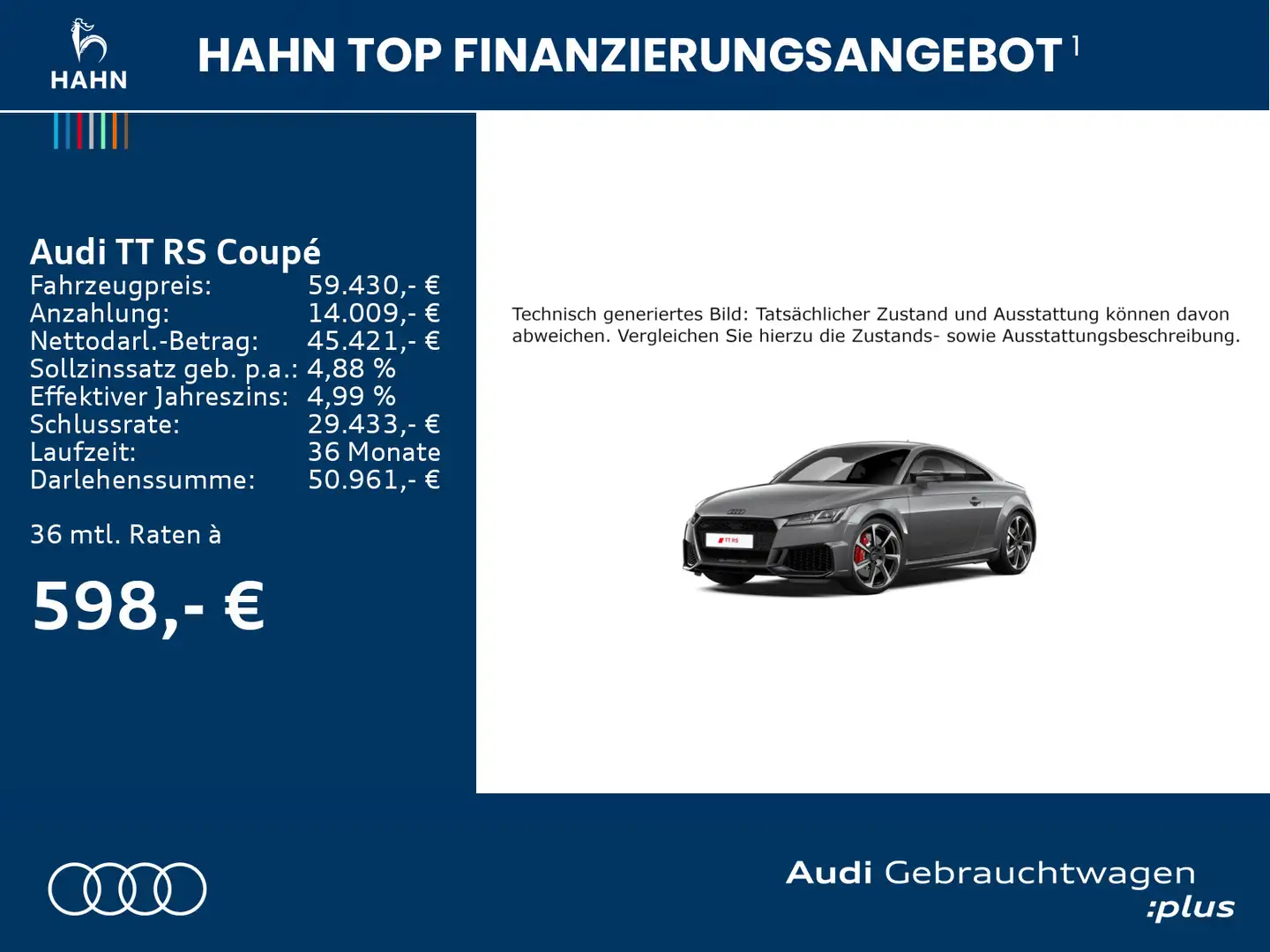 Audi TT RS TT RS Coupe quattro Matrix B&O Sportabgas 280 km Grau - 2