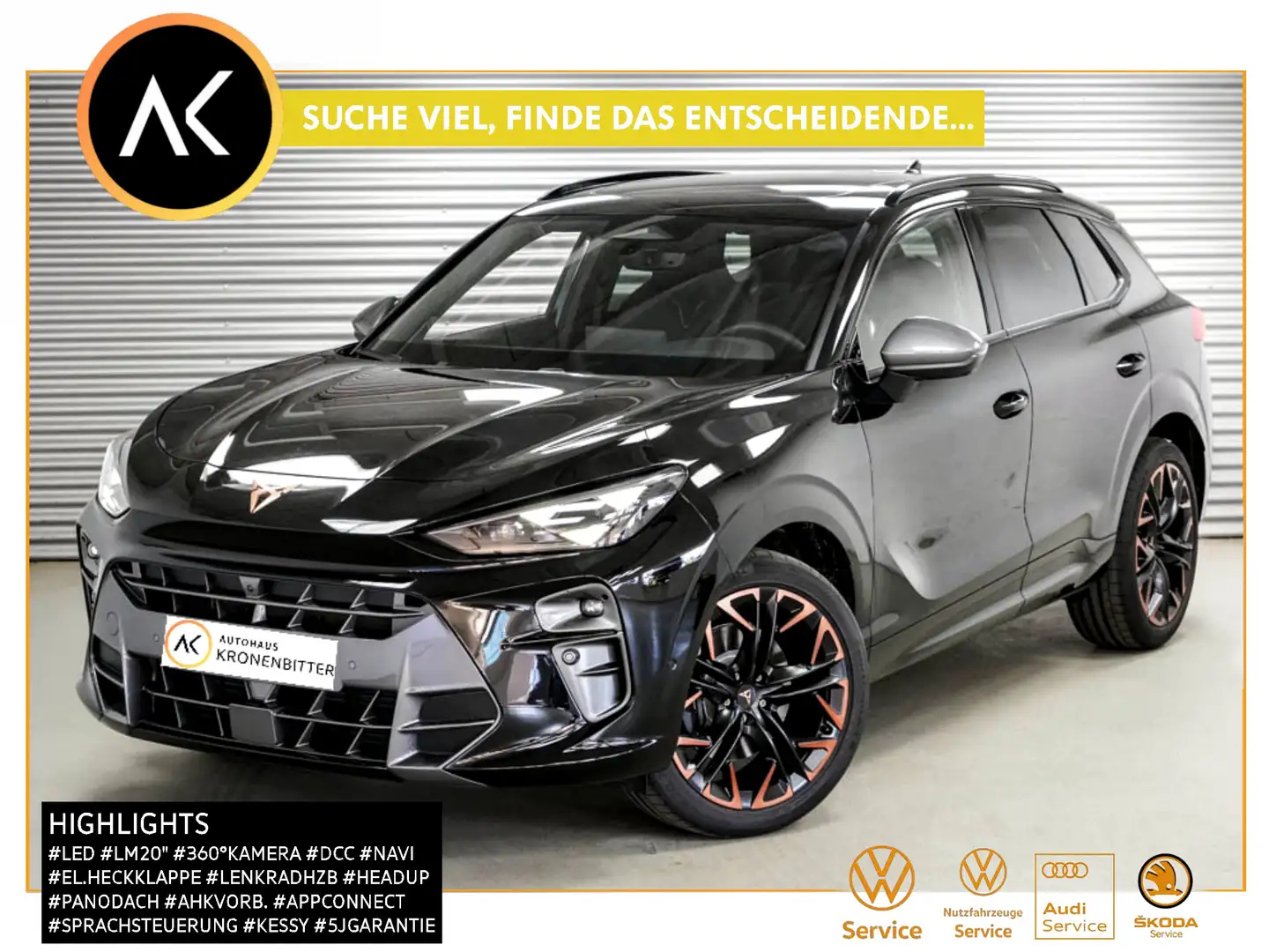 CUPRA Terramar 2.0 TSI 4Drive VZ DSG 265PS-Navi LED Panodach LM20 Schwarz - 1