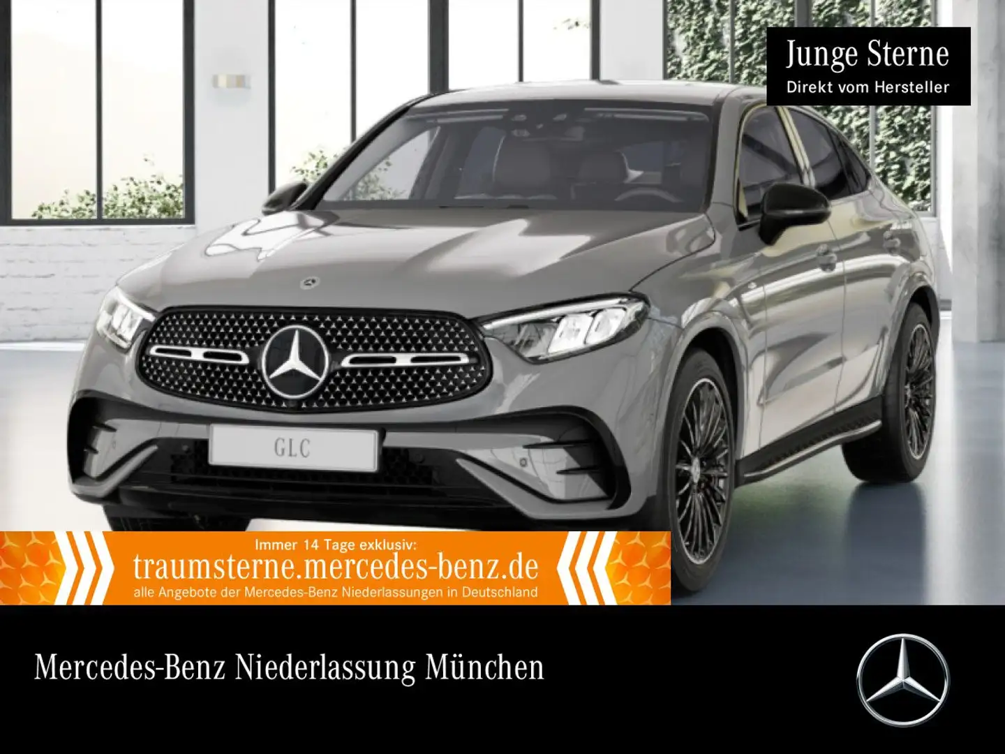 Mercedes-Benz GLC 300 e 4M AMG+NIGHT+AHK+LED+KAMERA+KEYLESS+9G Grau - 1
