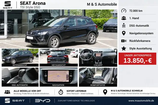 SEAT Arona Arona TSI Style DSG °1.Hand-Automatik-Navi-Cam°