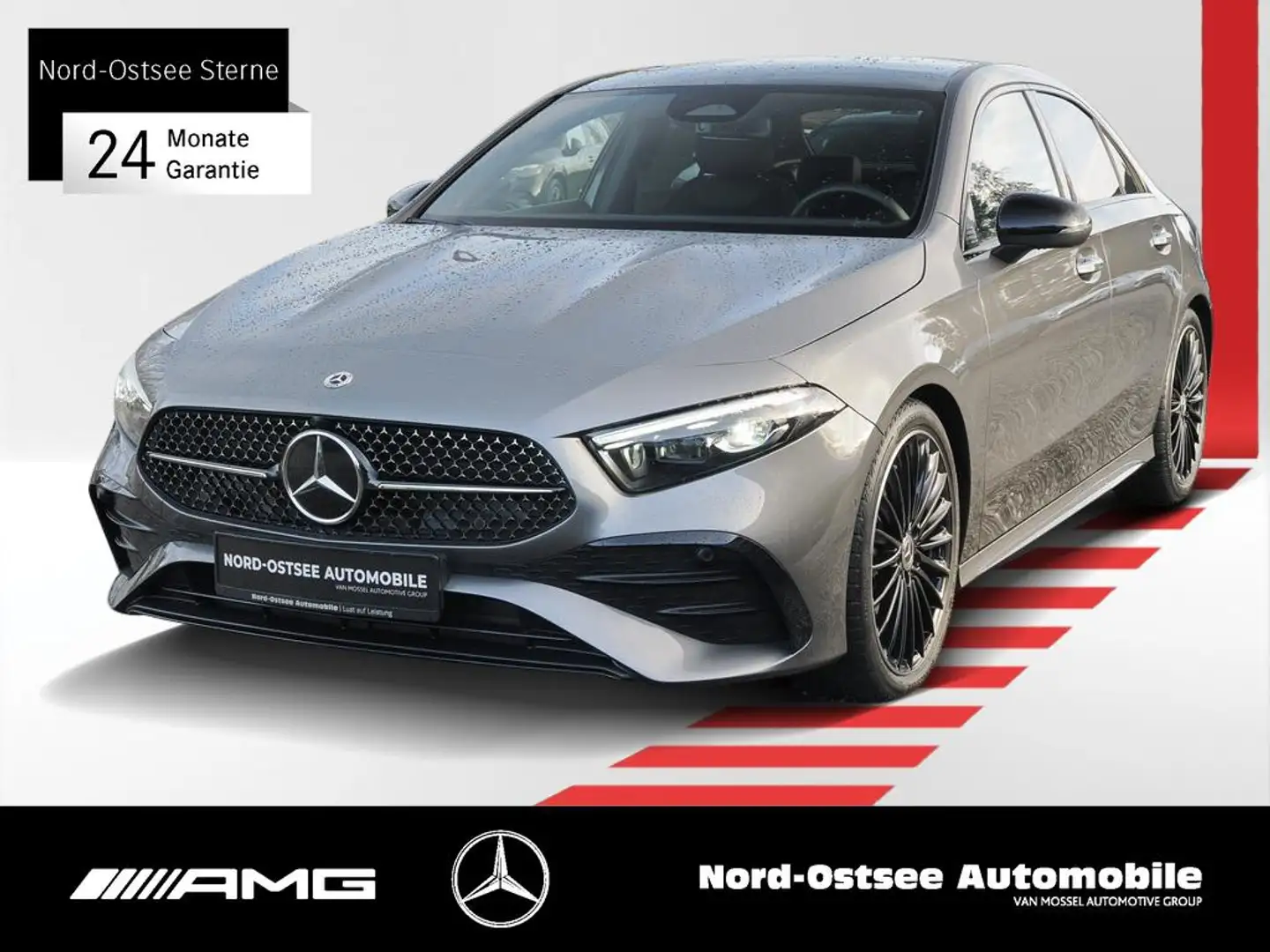 Mercedes-Benz A 220 d AMG LINE MULTIBEAM PANO NAVI NIGHT PDC Grau - 1