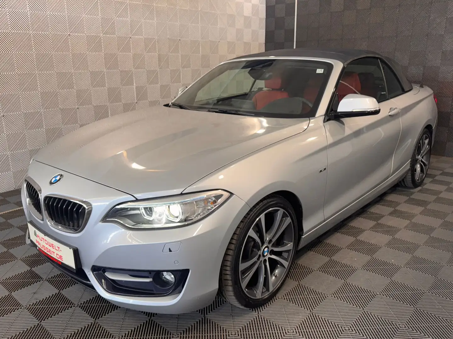 BMW 220 d Cabrio*SPORT*BI XENON-HIFI-MEMORY-CONN.DR. Plateado - 2
