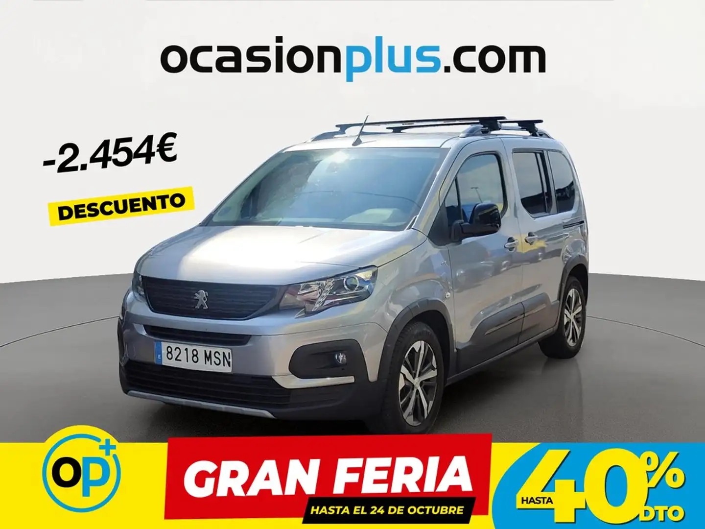 Peugeot Rifter e-Rifter 50kWh Standard GT 100kW Gris - 1