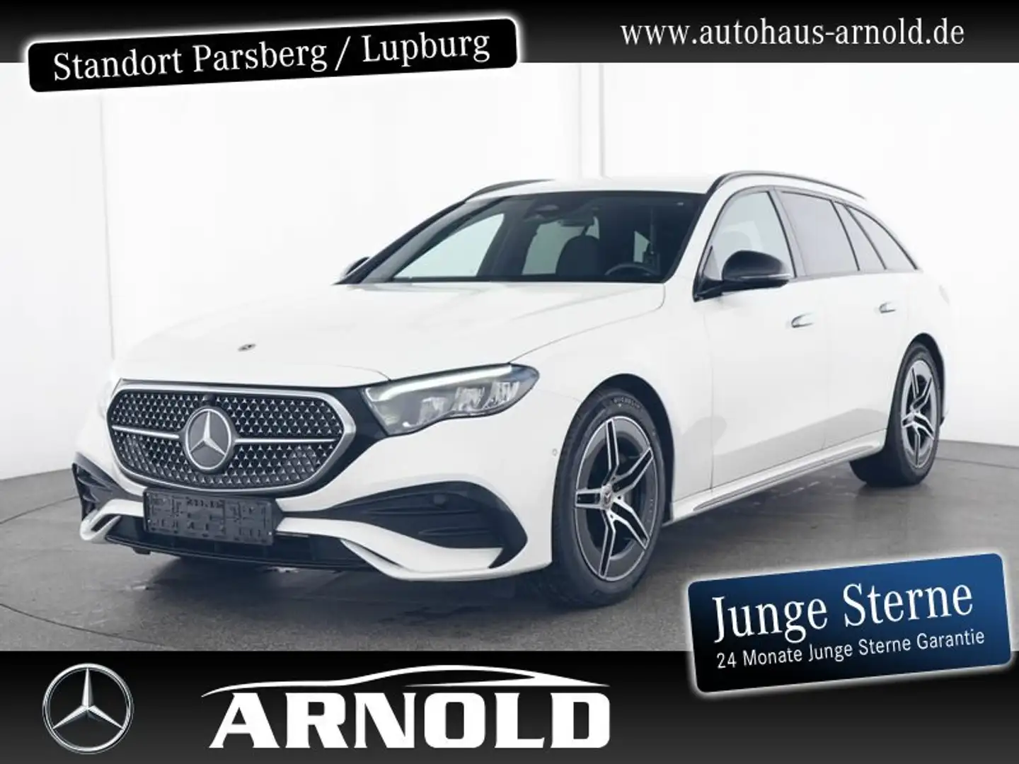 Mercedes-Benz E 200 E 200 T AMG Line Night AHK Distr LED Kamera Totw Weiß - 1