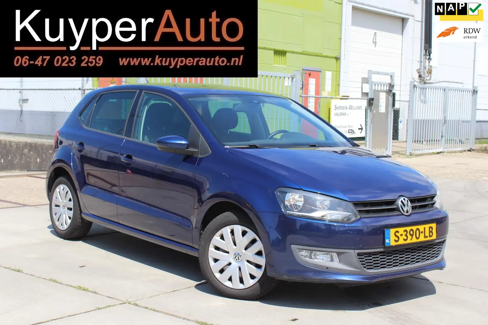 Volkswagen Polo 1.2 TSI Comfortline 6 bak 5drs clima verwarmbare s Blauw - 1