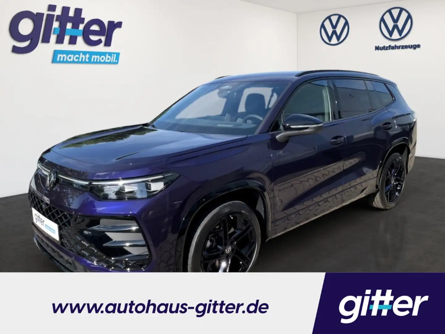 Volkswagen Tayron 2.0 TSI 195 kW 4Motion R-LINE AHK MATRIX 7-SITZER Violet - 1