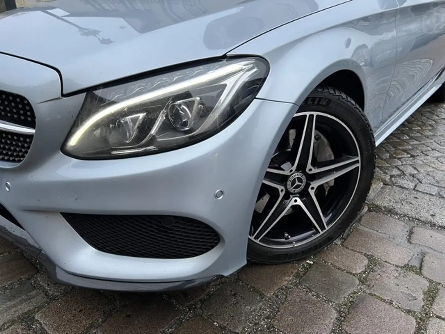 Mercedes-Benz C 400 4M AMG NIGHT PANO TOTW LED KAM Zilver - 2