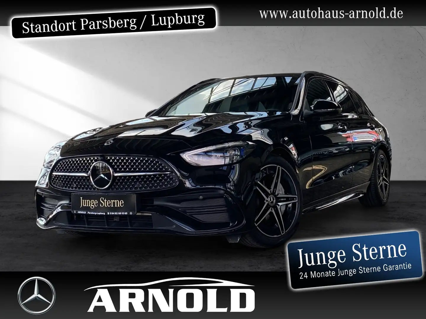 Mercedes-Benz C 300 C 300 T AMG Line Night Fahrass-P. 360° Memory  BC Noir - 1