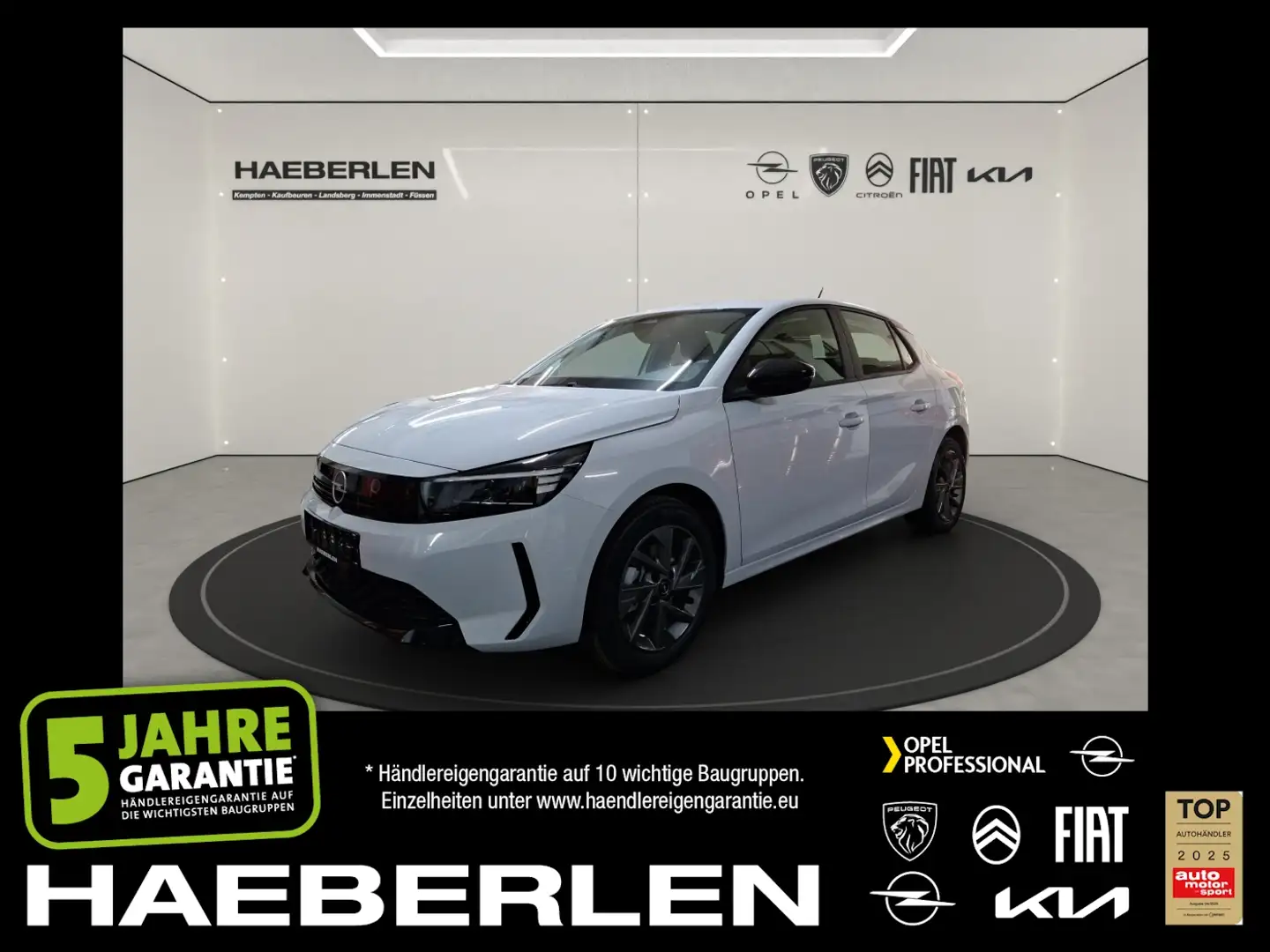 Opel Corsa F 1.2 Turbo Edition LED+SHZ+Fernlichtass. Weiß - 1