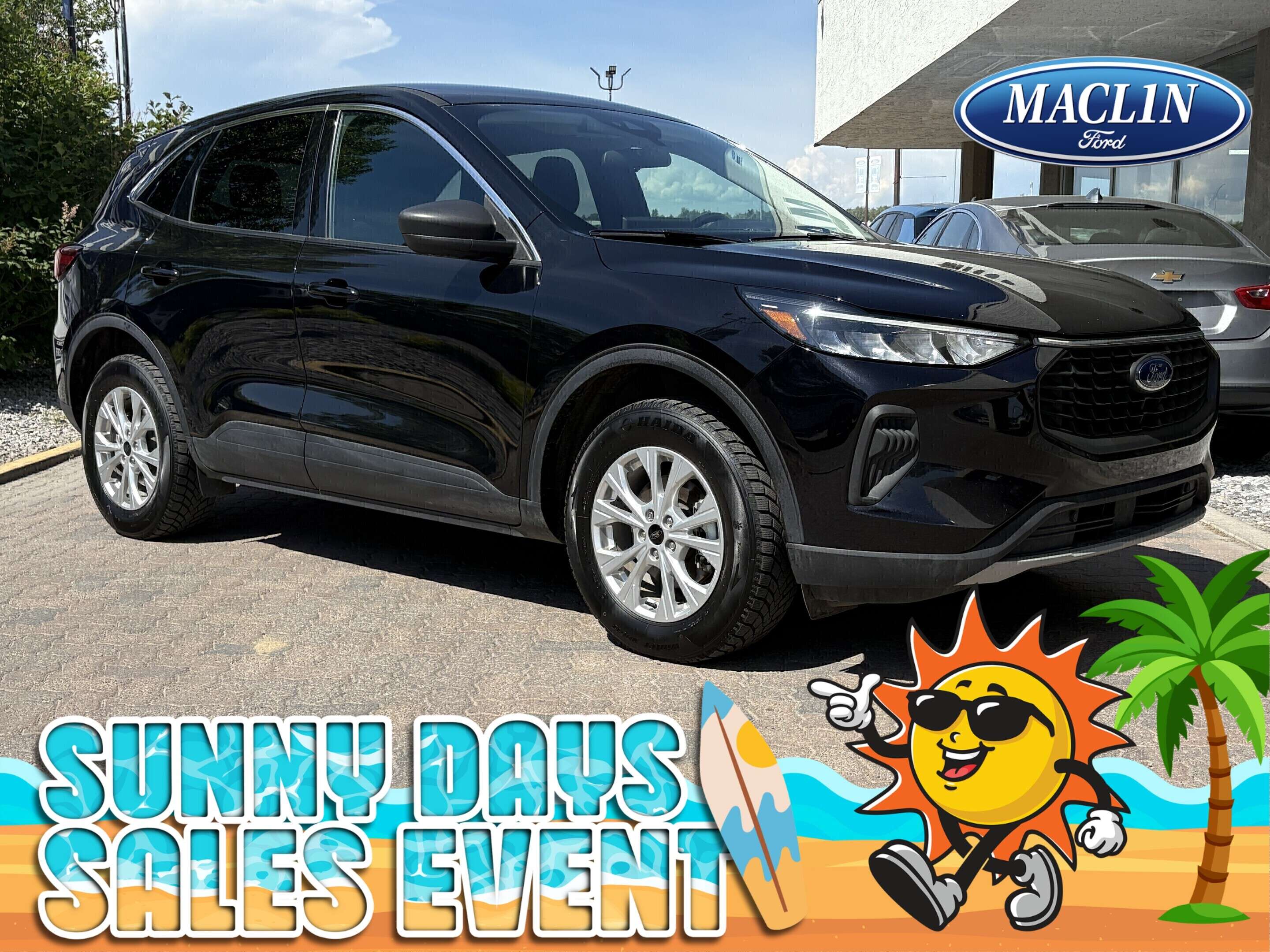 Black 2024 Ford Escape SUV / Crossover All-Wheel Drive 8-Speed Automatic