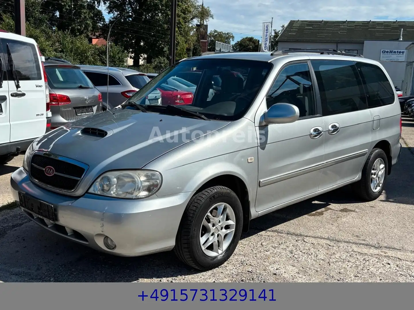 Kia Carnival 2.9 CRDi Klimaautomatik 7-Sitze TÜV neu Silber - 1