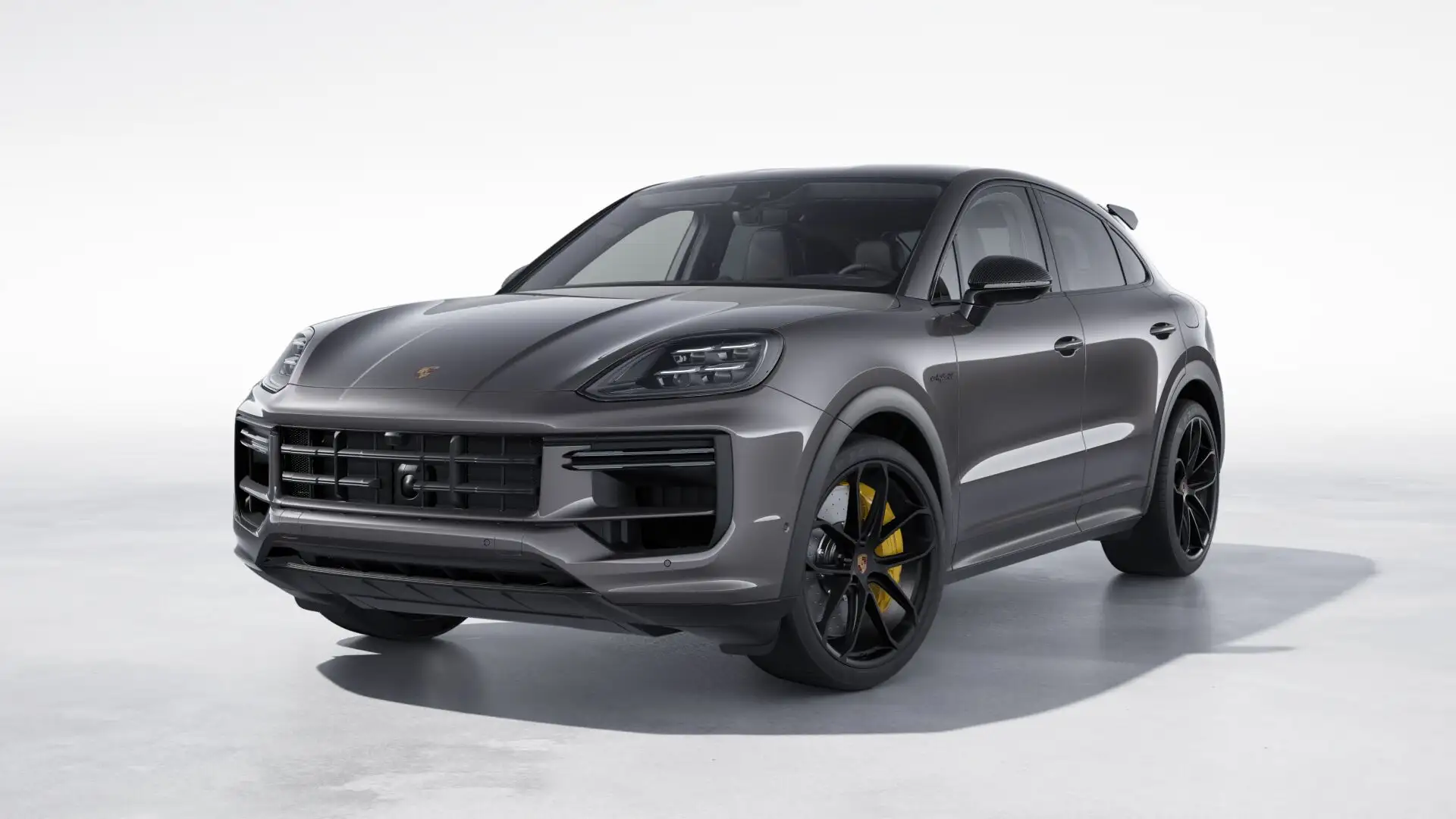 Porsche Cayenne Turbo E-Hybrid Coupé met GT-Pakket Grijs - 1