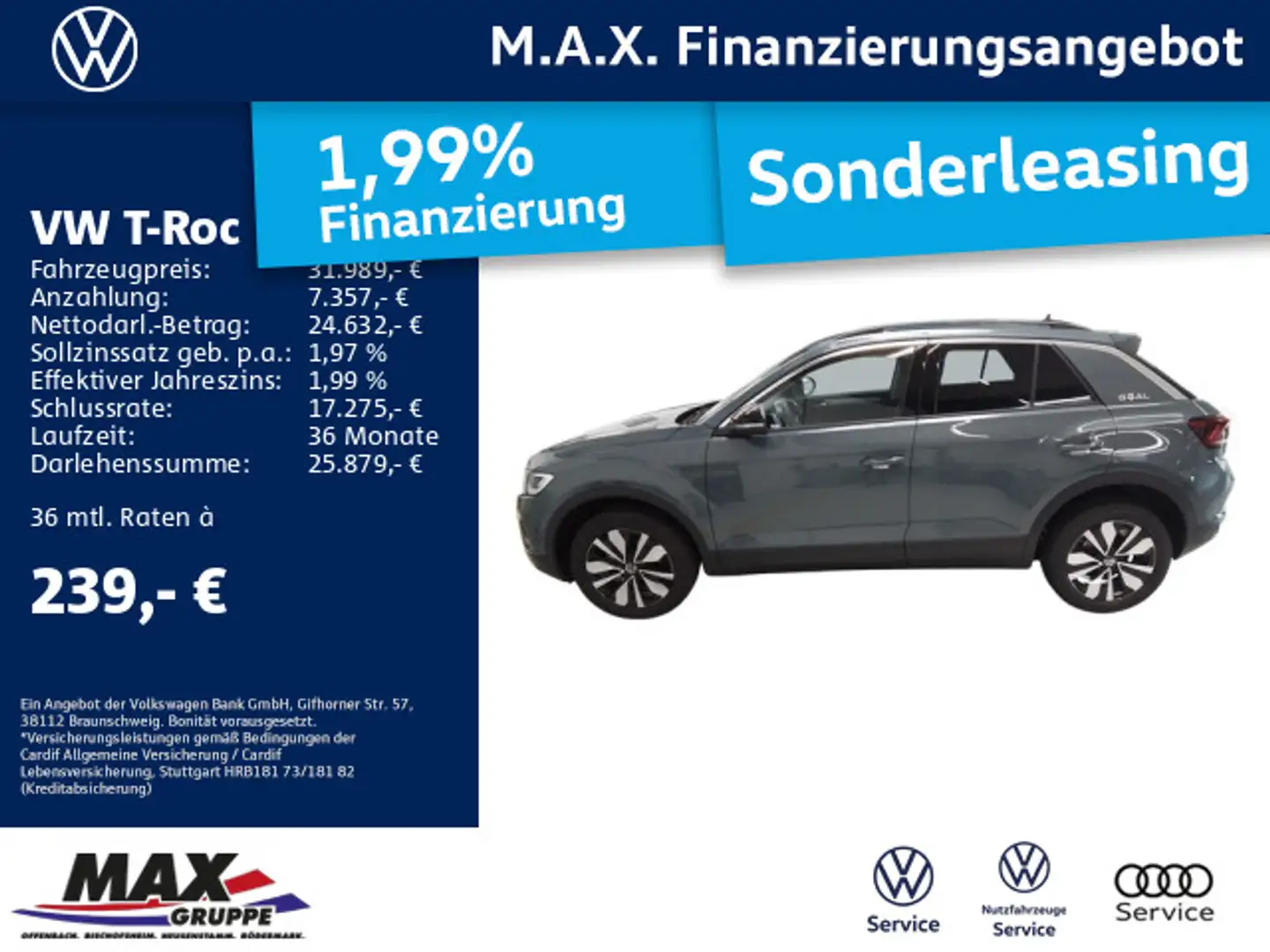 Volkswagen T-Roc 1.5 TSI GOAL +LED+KAMERA+STANDHZG+DCP+APP+ Blauw - 1