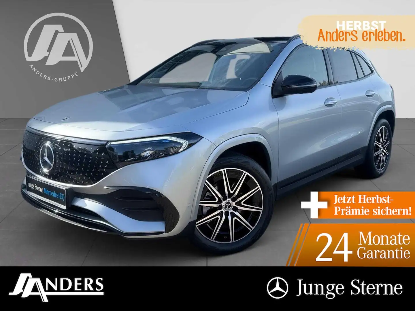 Mercedes-Benz EQA 4M AMG PREMIUM+Pano+AHK+Distr+Burm+360° Argento - 1