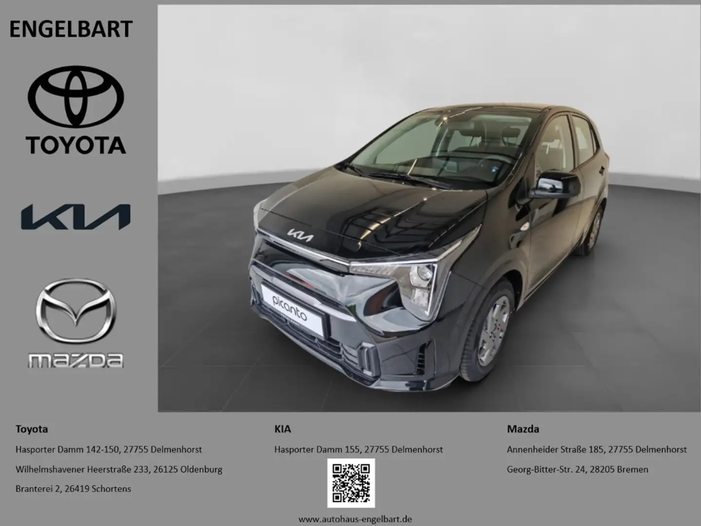 Kia Picanto Vision 1.2L Schalter Navi Sitzheizung Schwarz - 1