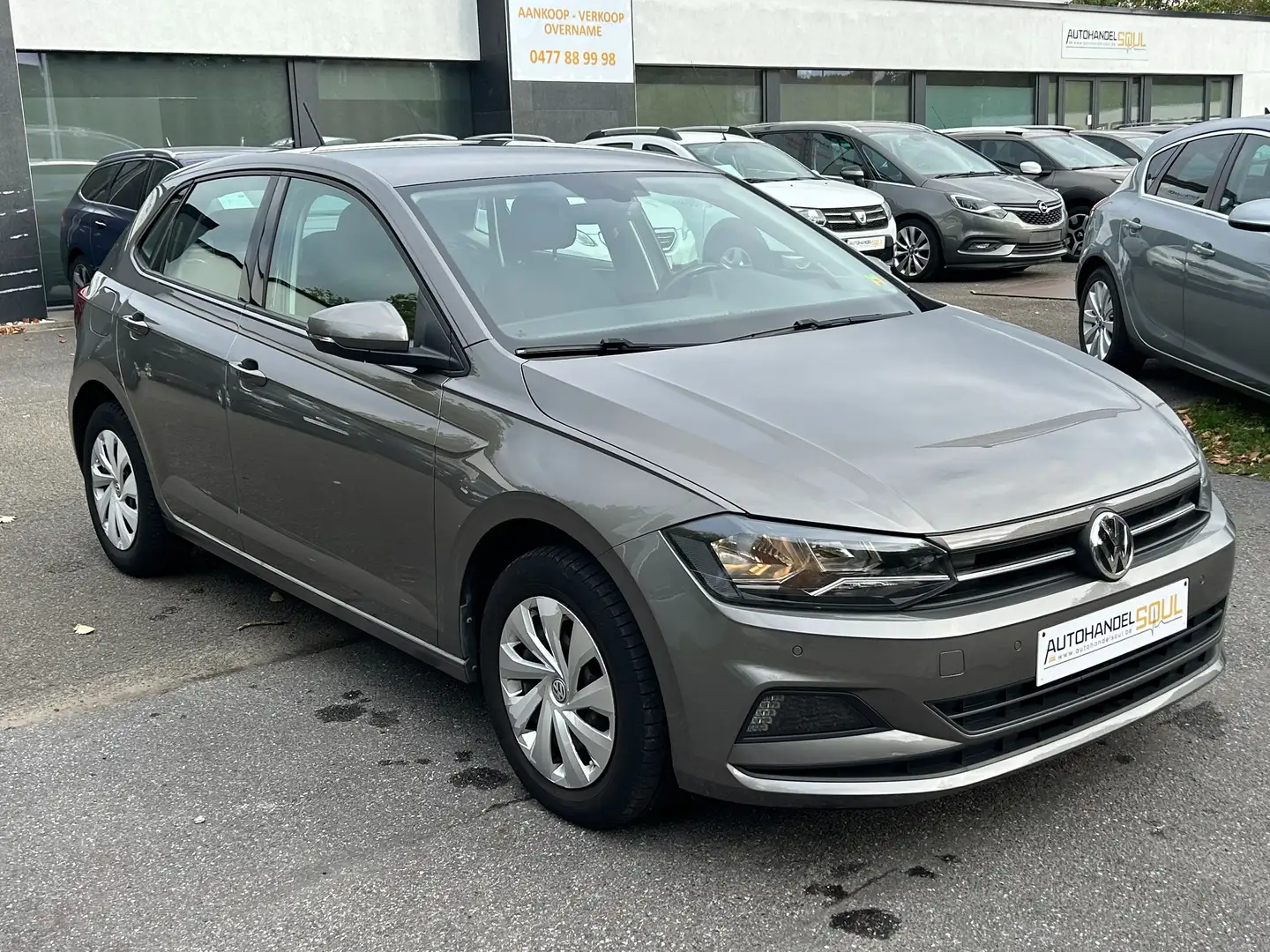 Volkswagen Polo 1.0i 2019, 66530km, Airco, PDC, Crui ctr, Garantie Grijs - 2