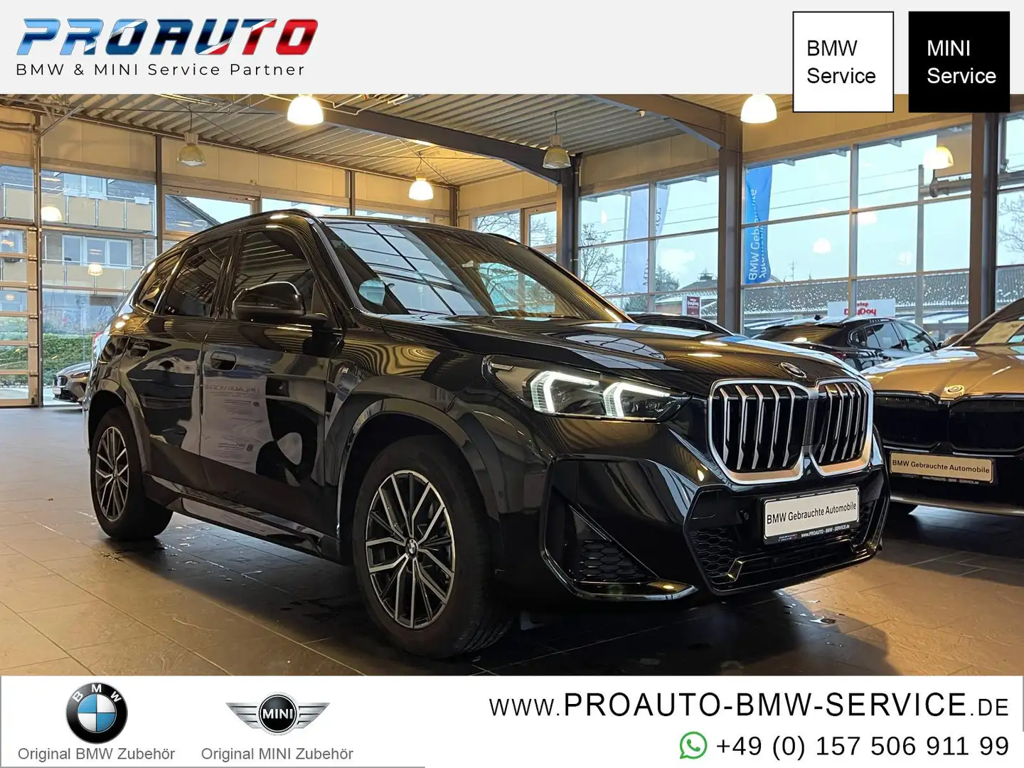 BMW X1 18i sDrive M Sport A-LED/AHK/Komf.Zg/Pano Schwarz - 1