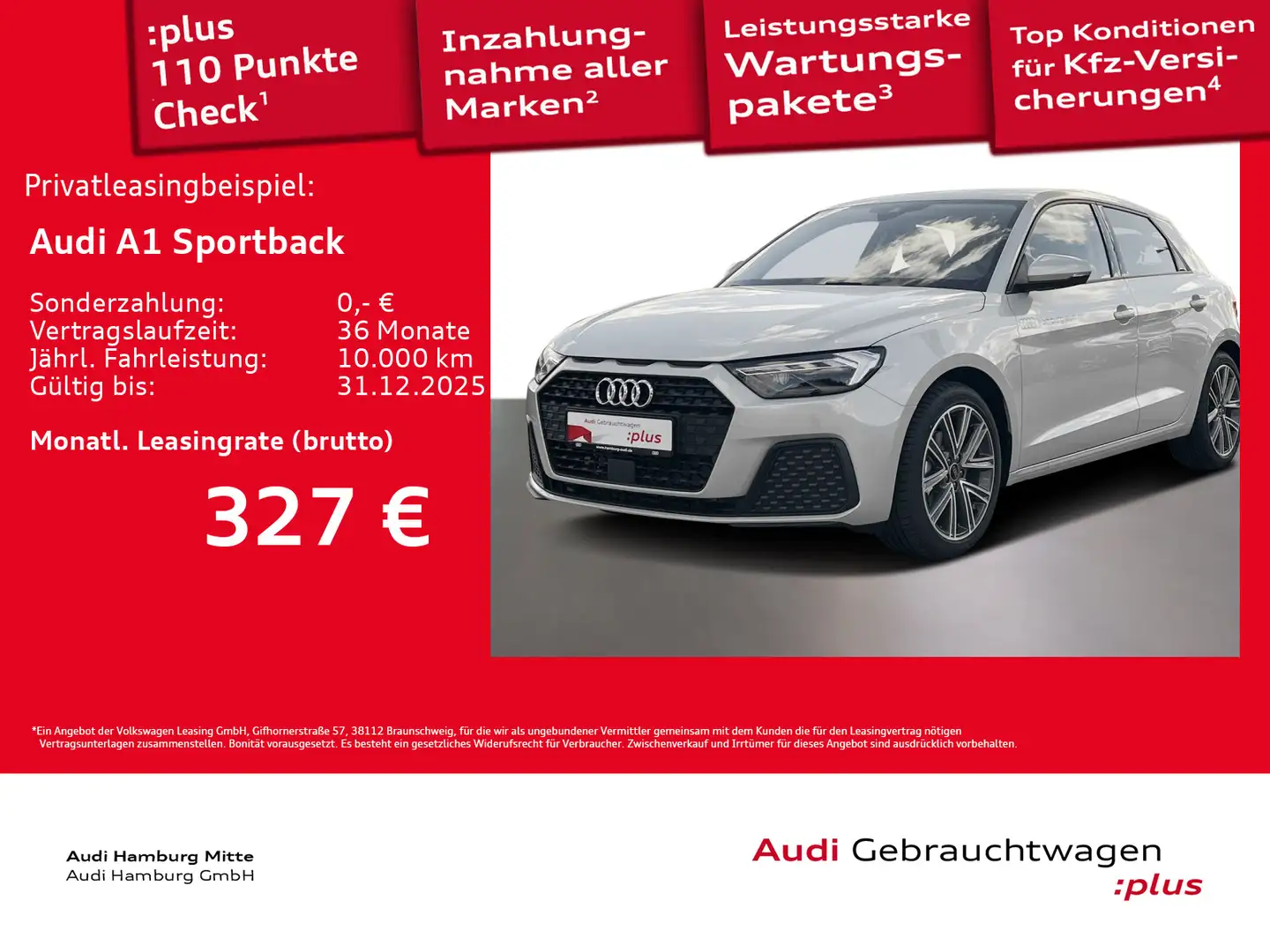 Audi A1 30 TFSI S tronic LED Sitzhzg Virtua Silber - 1