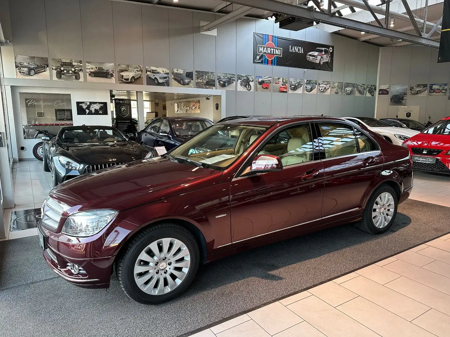 Mercedes-Benz C 180 K. Elegance LEDER BEIGE TRAUM KOMBINATION Roşu - 2
