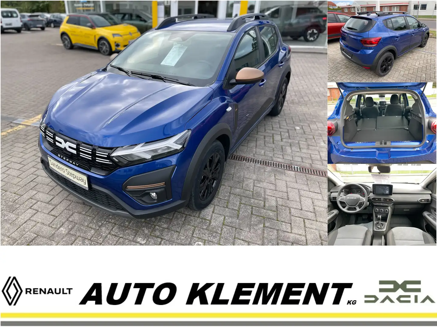 Dacia Sandero Stepway Extreme TCe 90 CVT Automatik, Klimaautomat Blauw - 1