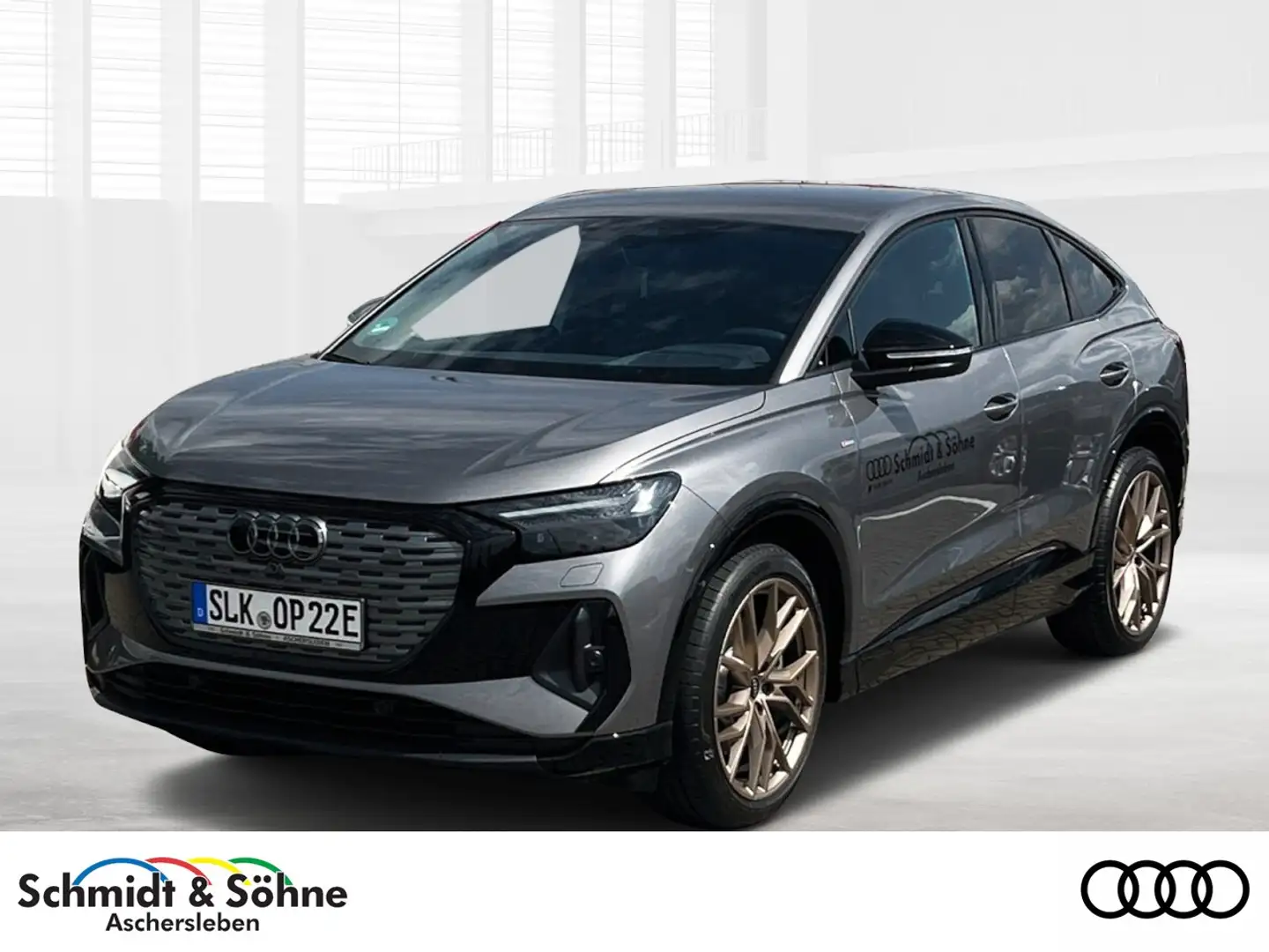 Audi Q4 e-tron Sportback 50 S line AHK, MATRIX, TOTW Klima Navi Grau - 1