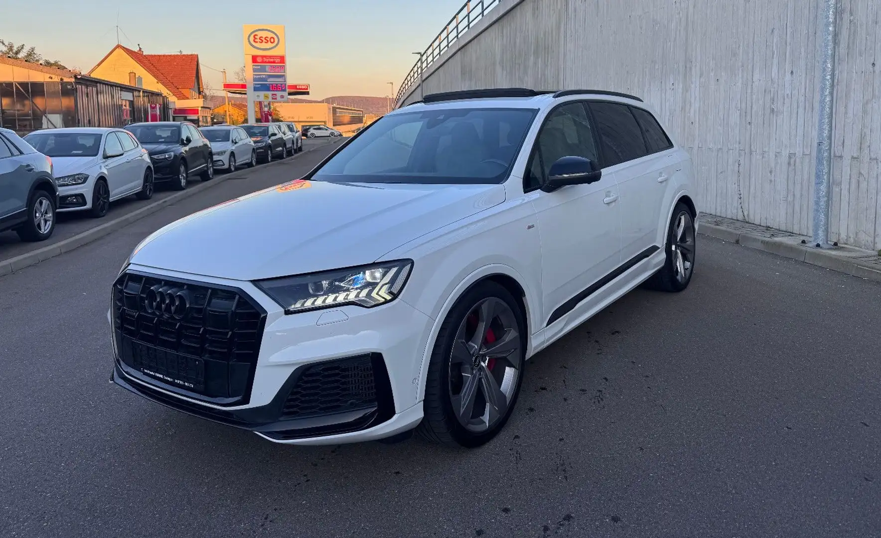 Audi Q7 60 TFSI e Quatt S-Line Laser Pan 360° B&O 22" Weiß - 1
