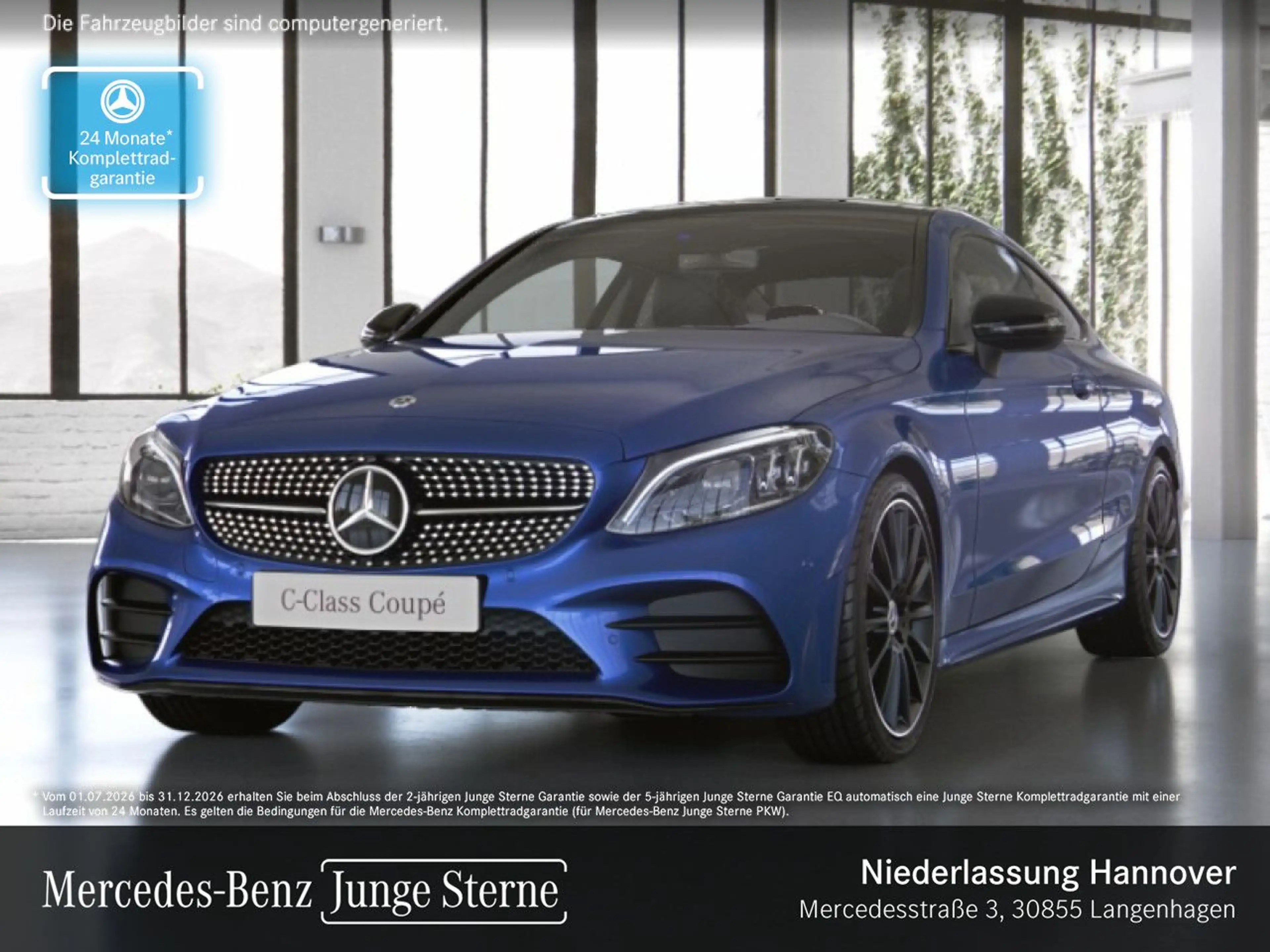 Mercedes-Benz C 220 d Coupé AMG+NIGHT+PANO+MULTIBEAM+KAMERA+19"