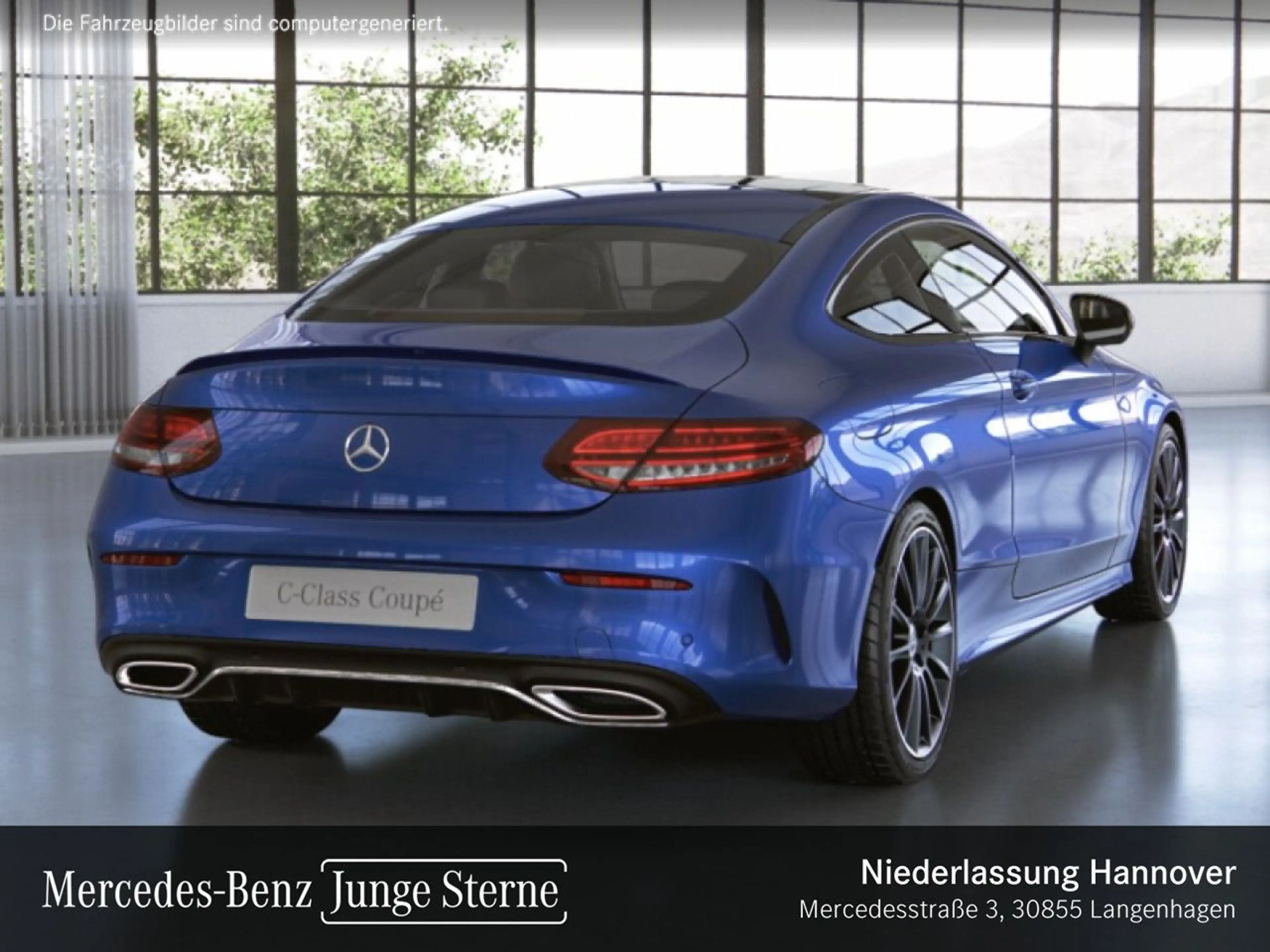 Mercedes-Benz C 220 d Coupé AMG+NIGHT+PANO+MULTIBEAM+KAMERA+19" — photo 4