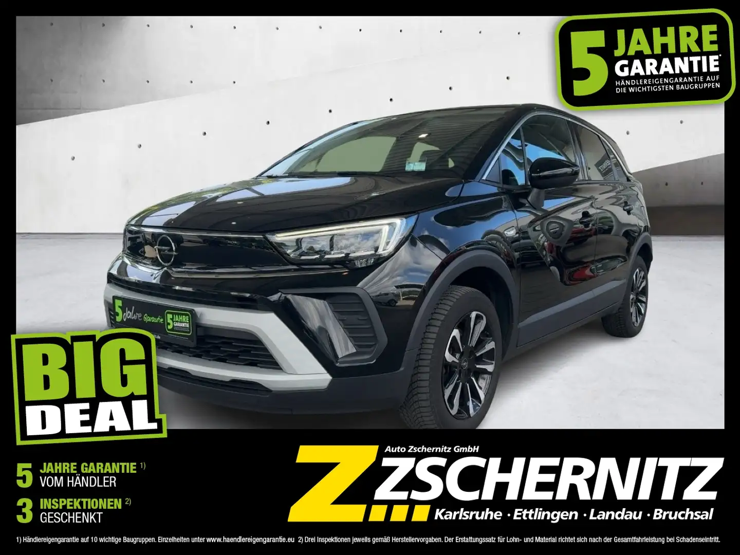 Opel Crossland 1.2 Turbo Elegance Navi LED HeadUP Schwarz - 1