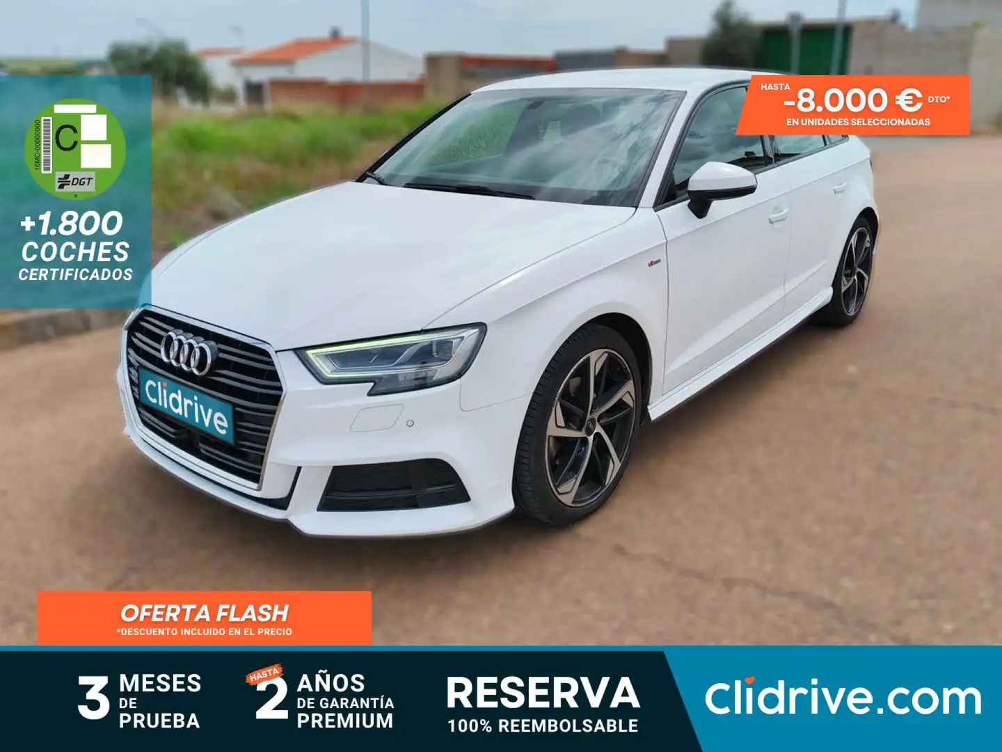 Audi A3 Sportback 30TDI S line Blanco - 1