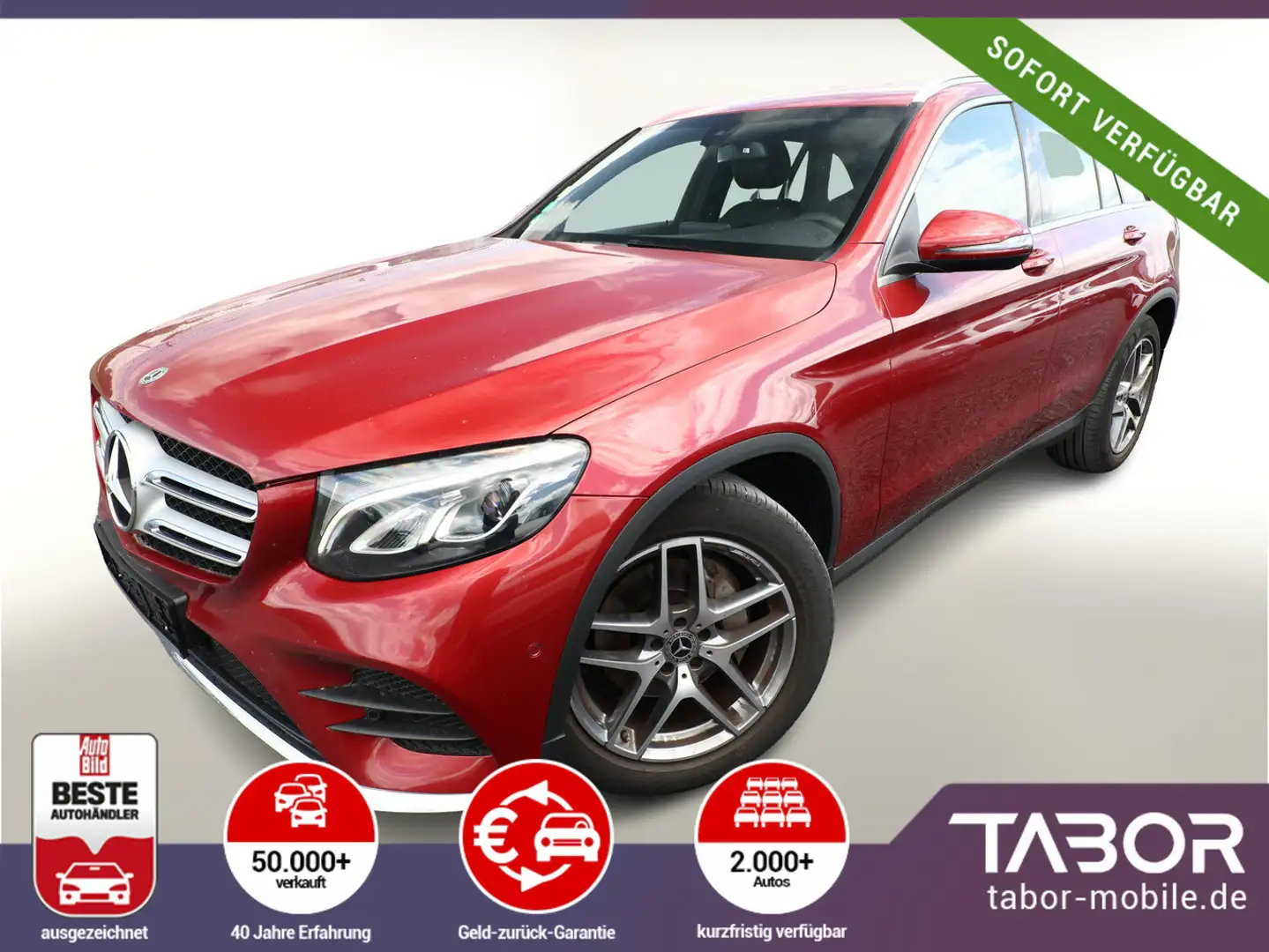 Mercedes-Benz GLC 220 220 d 4Matic AMG Line LED ParkAs SHZ eHk 19Z Red - 1