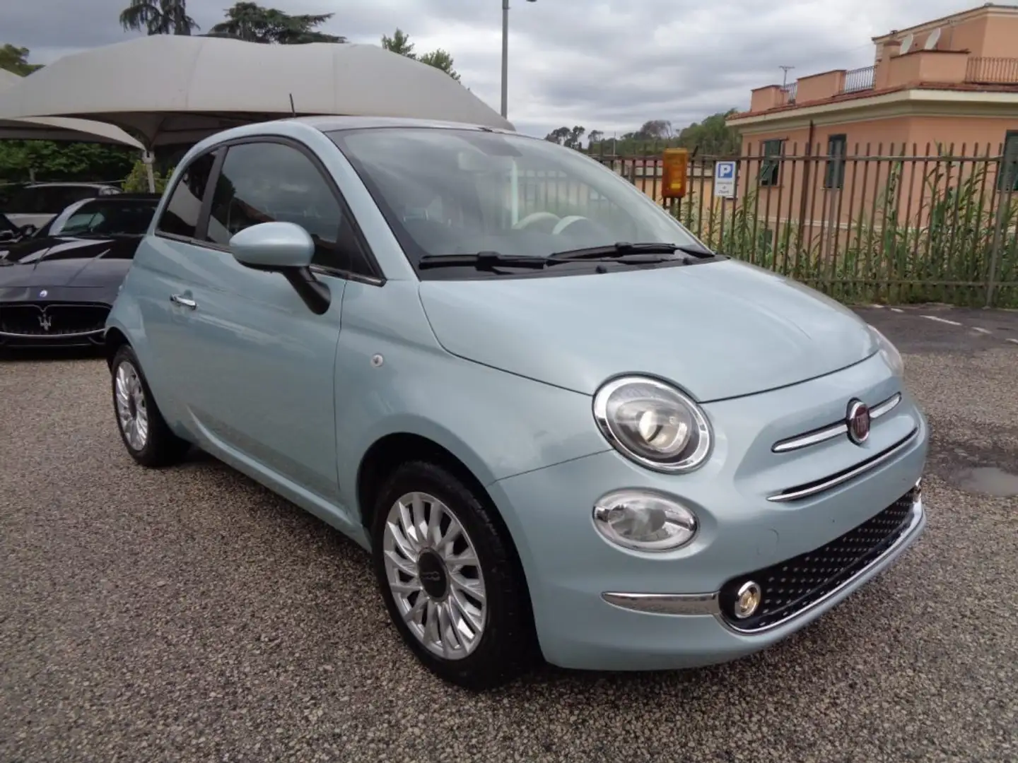 Fiat 500 1000 HYBRID 70 CV NAVI CARPLAY CLIMAUTO PDC TETTO Verde - 1