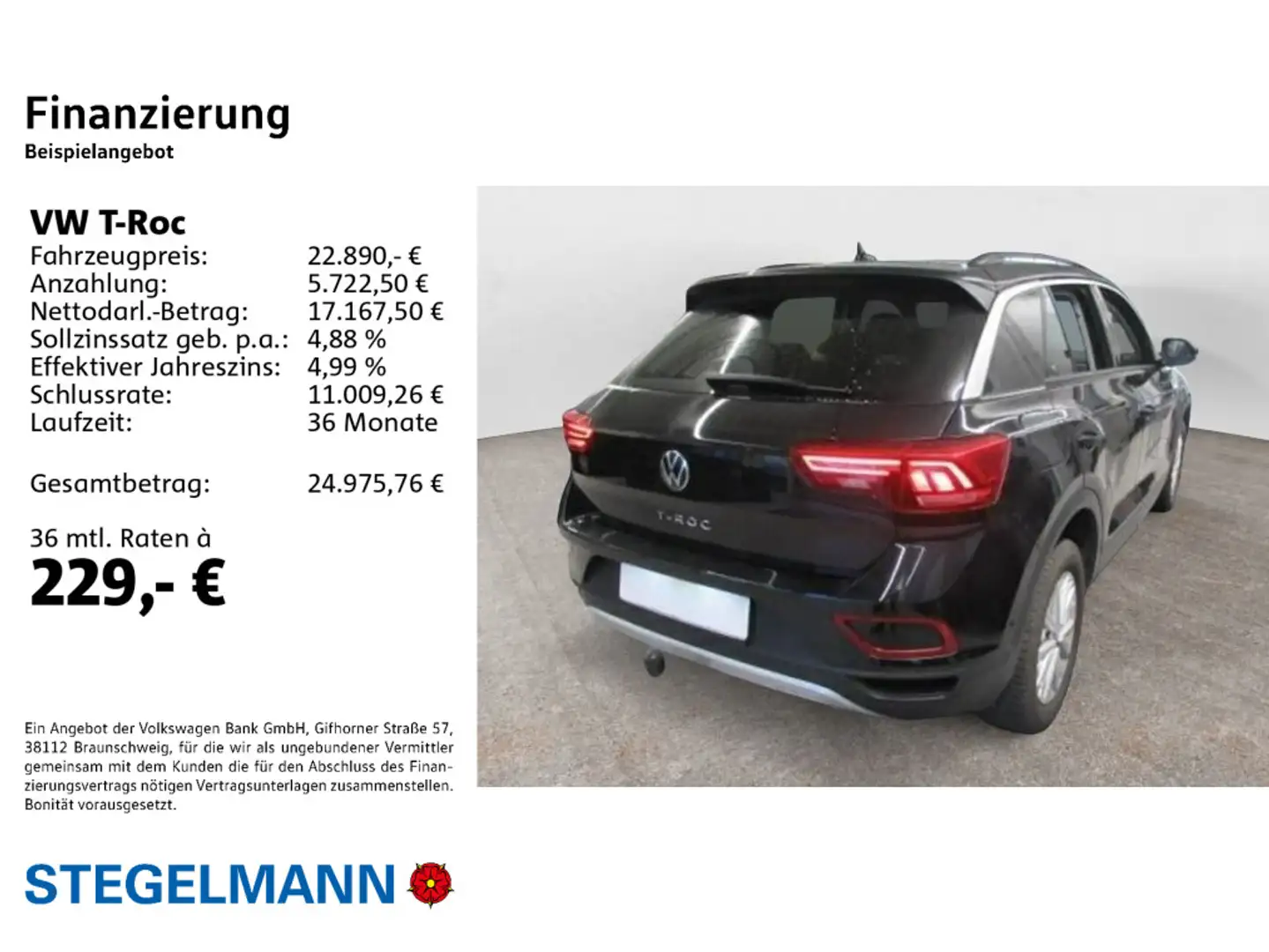 Volkswagen T-Roc 1.5 TSI Life *AHK*Navi*LED*Sitzheizung* Schwarz - 2